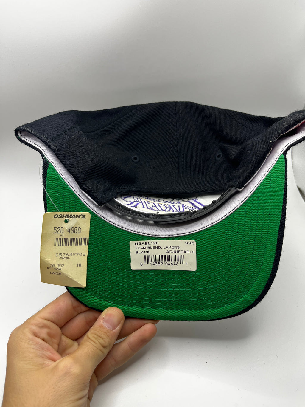 Vintage Los Angeles Lakers LA Sports Specialties Plain Logo Black Wool 90's Snapback Hat
