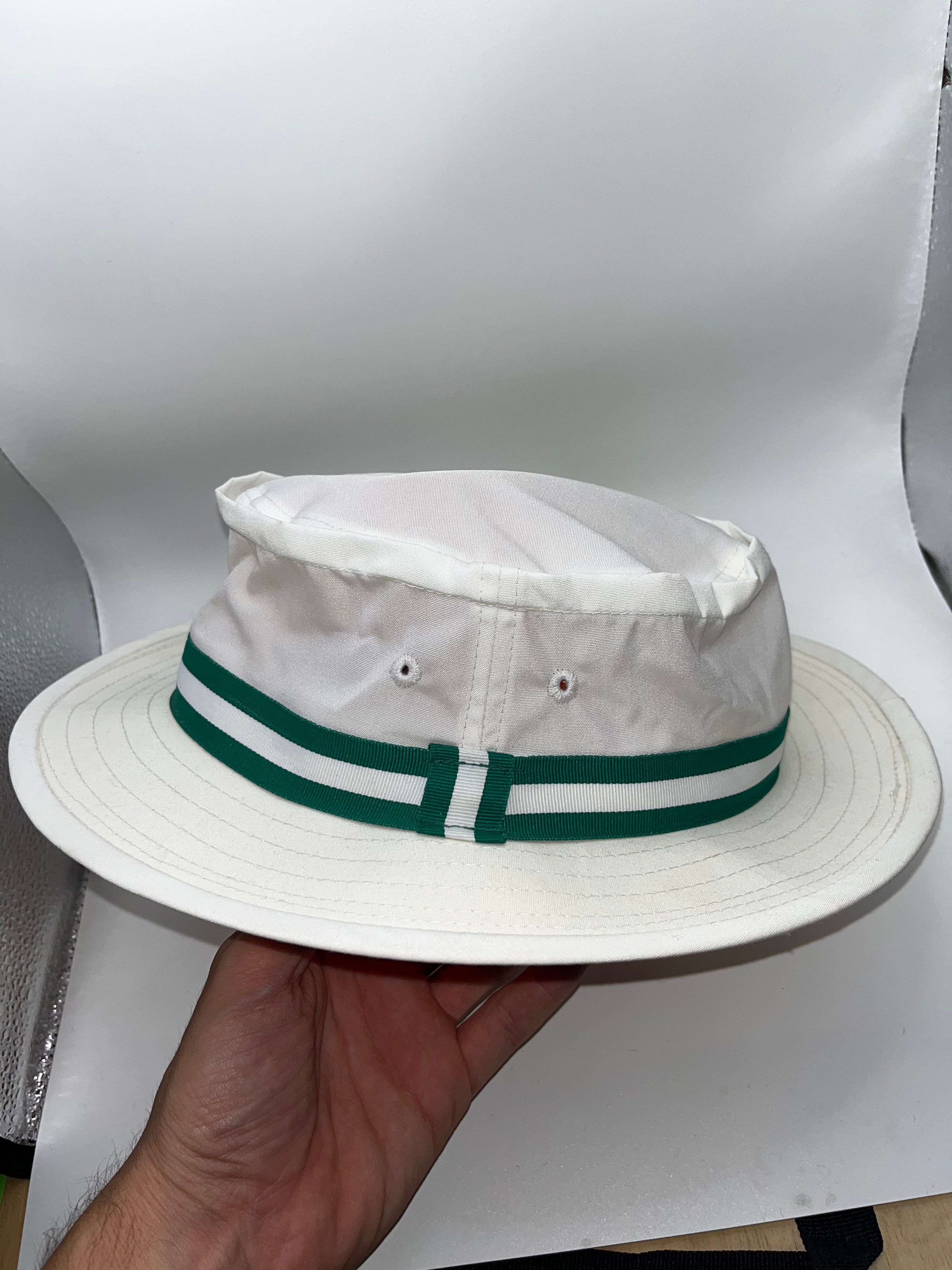 Vintage The Masters Golf White Bucket Hat 80's 90's Adjustable