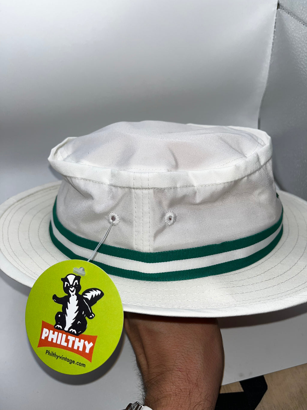 Vintage The Masters Golf White Bucket Hat 80's 90's Adjustable