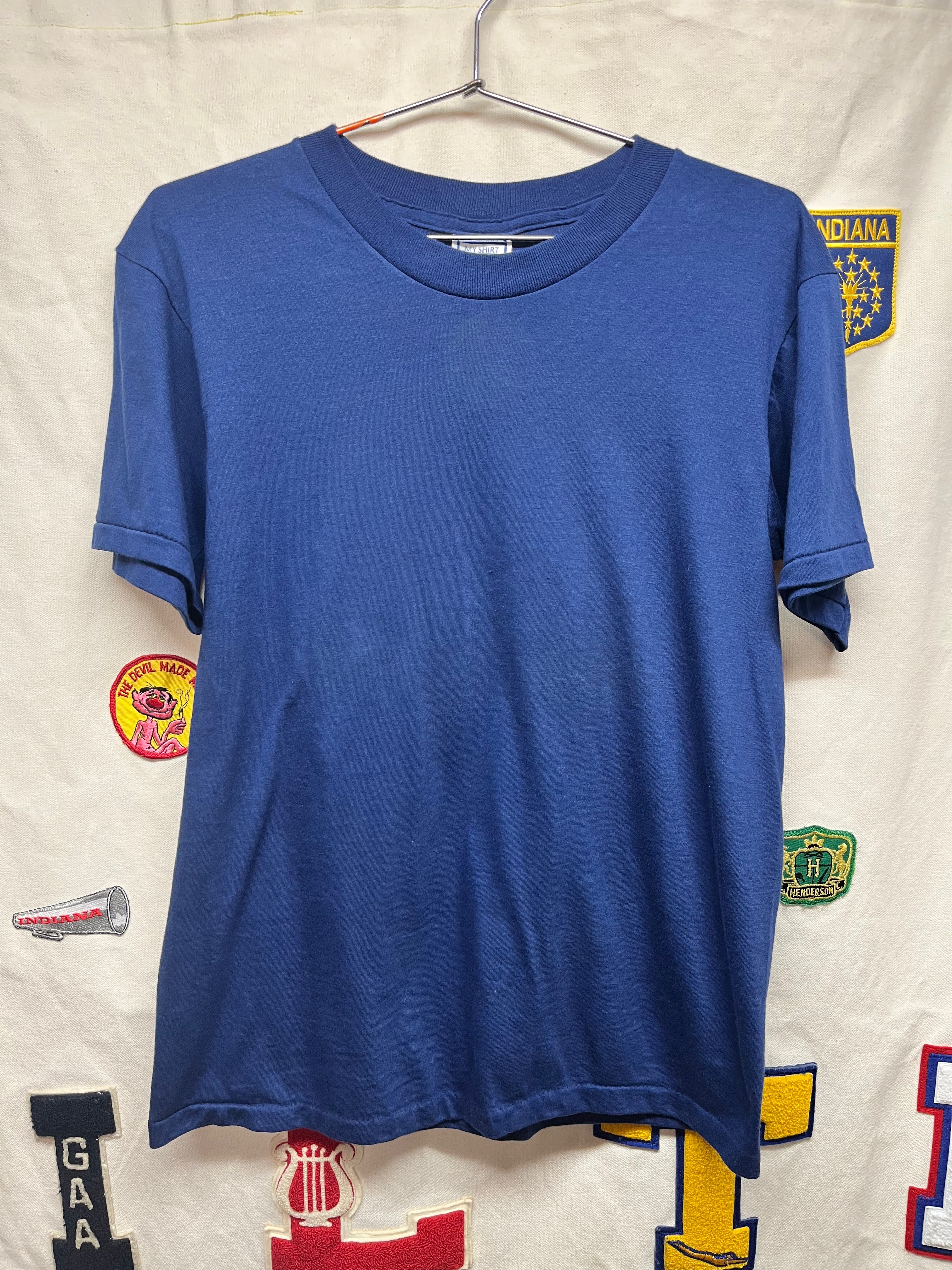 Vintage Camel Cigarettes 1988 75th Birthday Smokin Navy Blue T-Shirt: Medium