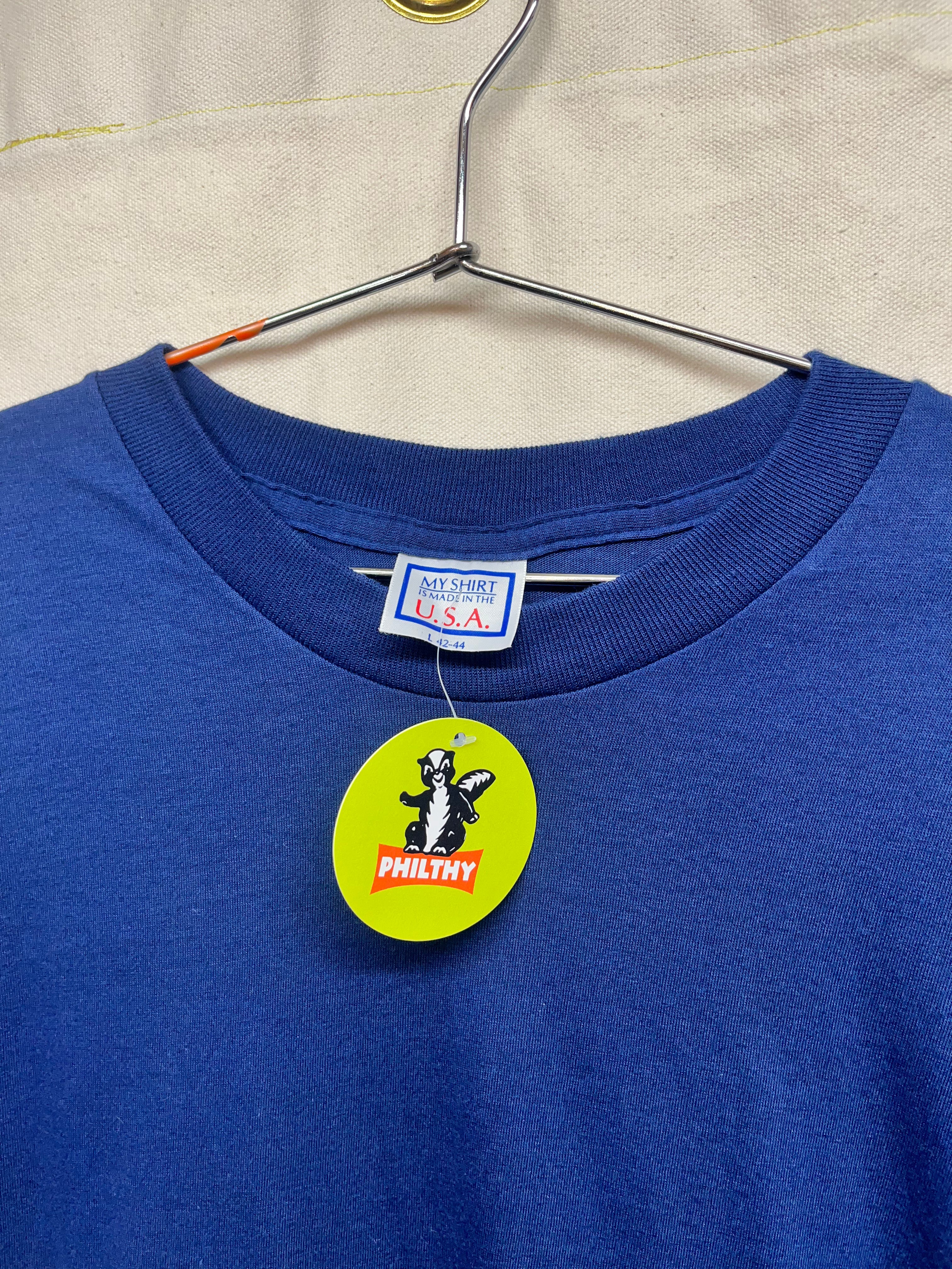 Vintage Camel Cigarettes 1988 75th Birthday Smokin Navy Blue T-Shirt: Medium