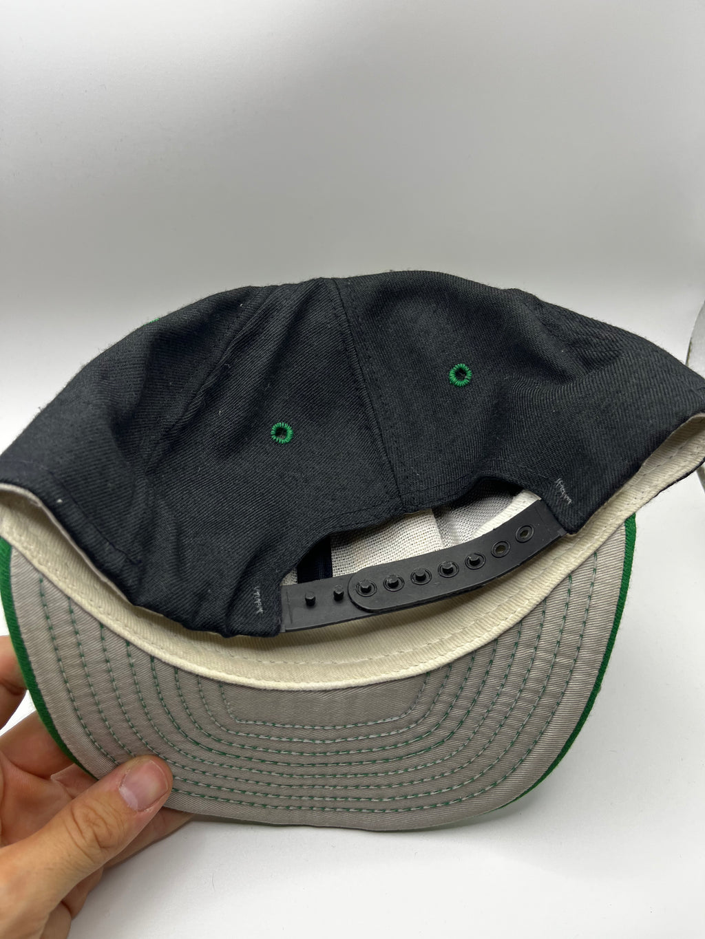 Vintage Dallas Stars NHL Hockey Black Green Snapback Hat