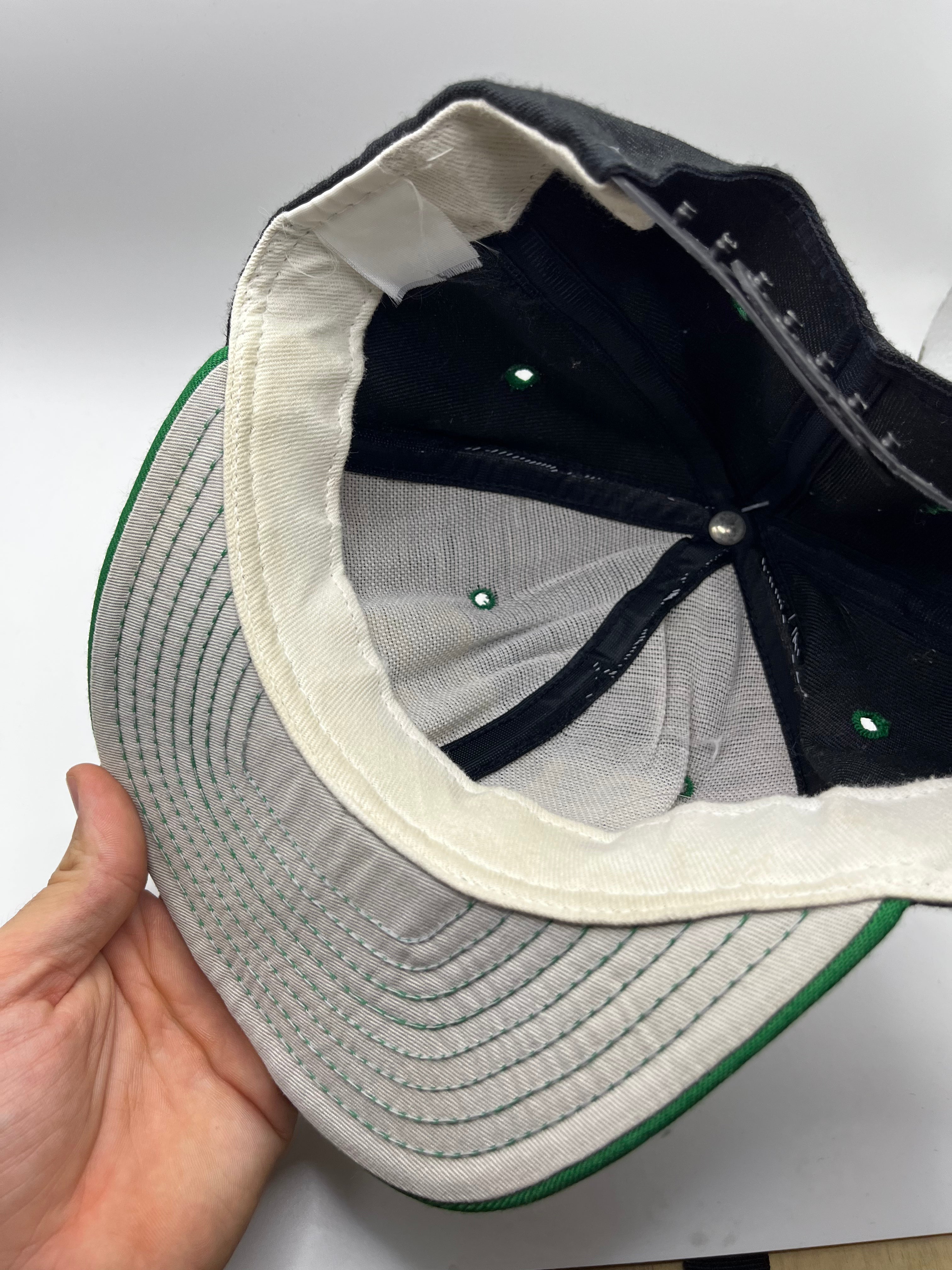 Vintage Dallas Stars NHL Hockey Black Green Snapback Hat