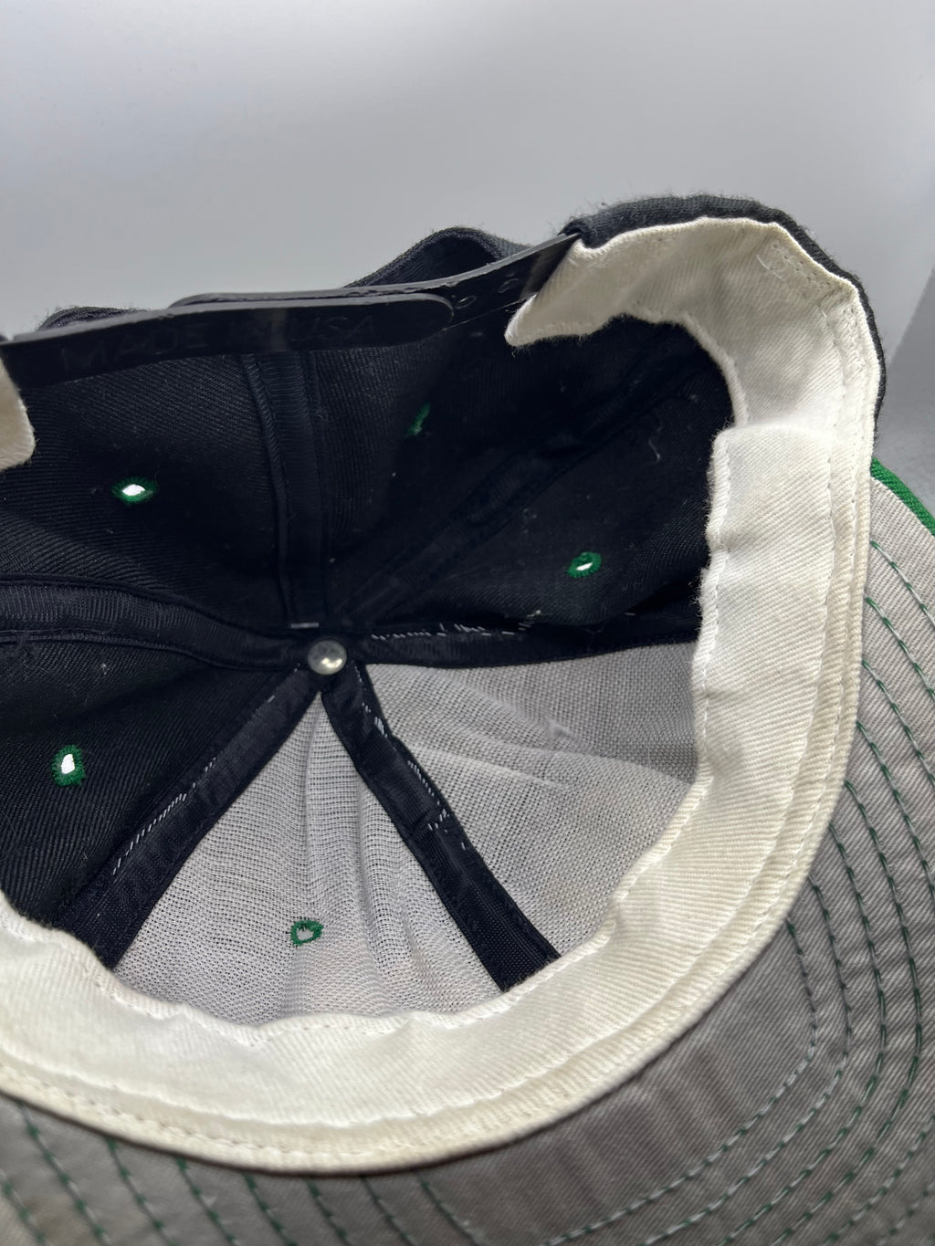 Vintage Dallas Stars NHL Hockey Black Green Snapback Hat