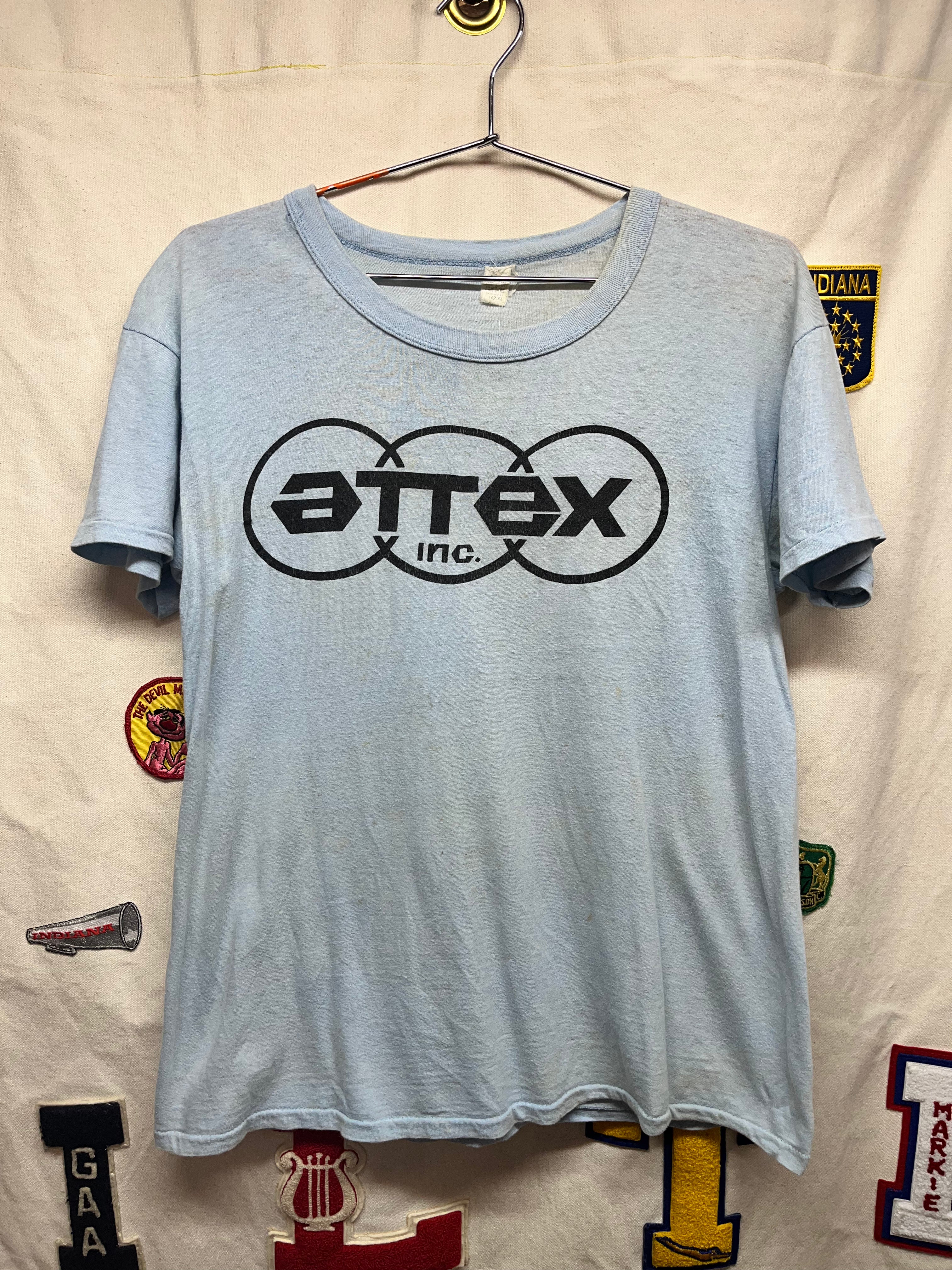 Vintage Attex Inc. 500 Superchief Amphibious All Terrain Vehicle 6x6 70's Light Blue T-Shirt: Large