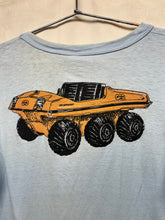 Load image into Gallery viewer, Vintage Attex Inc. 500 Superchief Amphibious All Terrain Vehicle 6x6 70&#39;s Light Blue T-Shirt: Large
