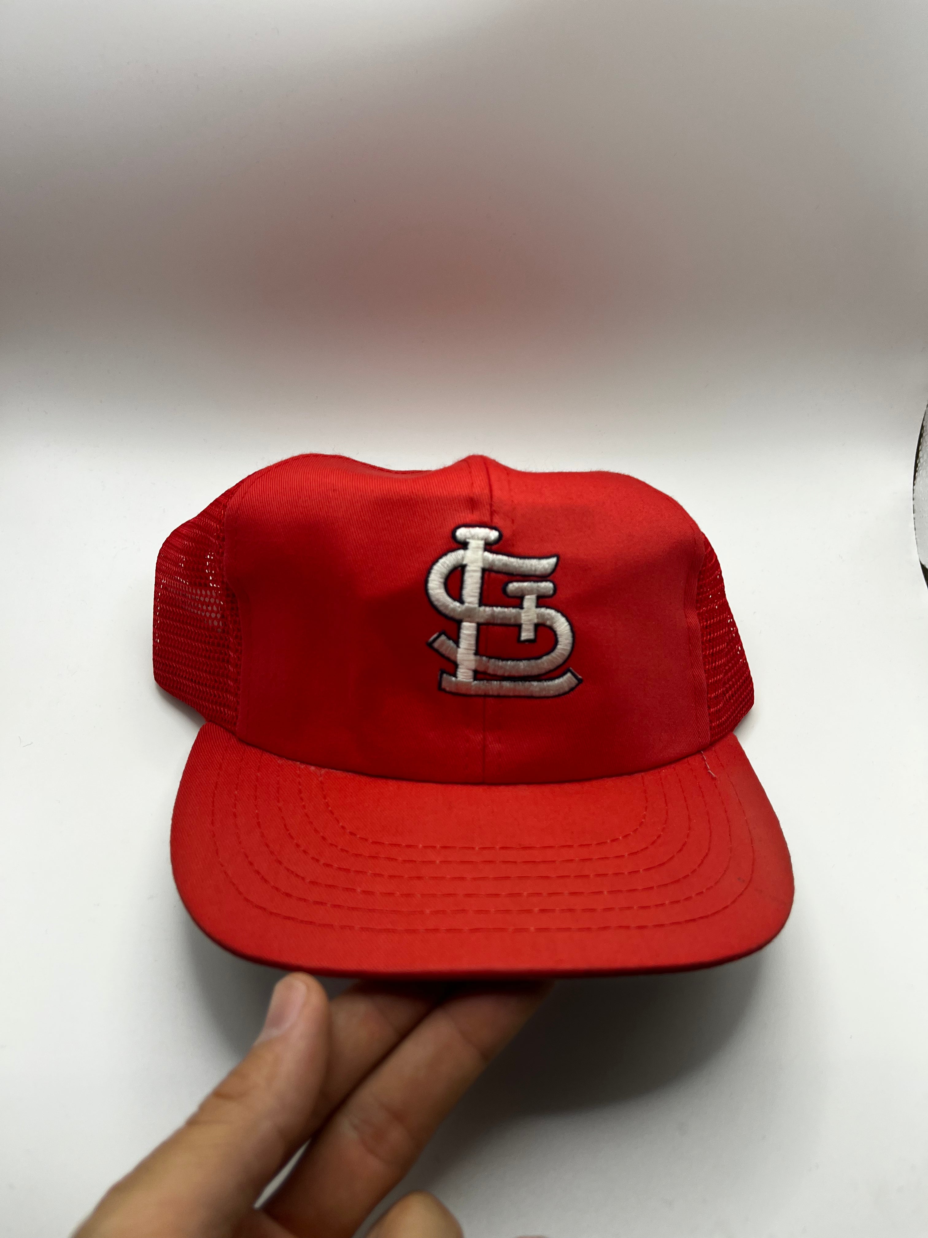 Vintage St.Louis Cardinals STL Logo MLB Mesh Trucker 80's Annco Snapback Hat