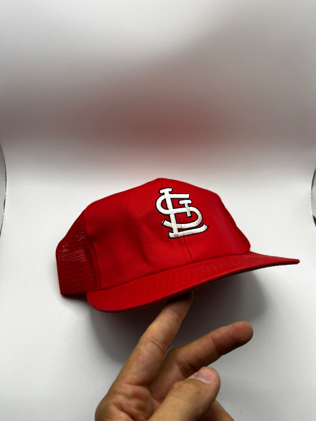 Vintage St.Louis Cardinals STL Logo MLB Mesh Trucker 80's Annco Snapback Hat
