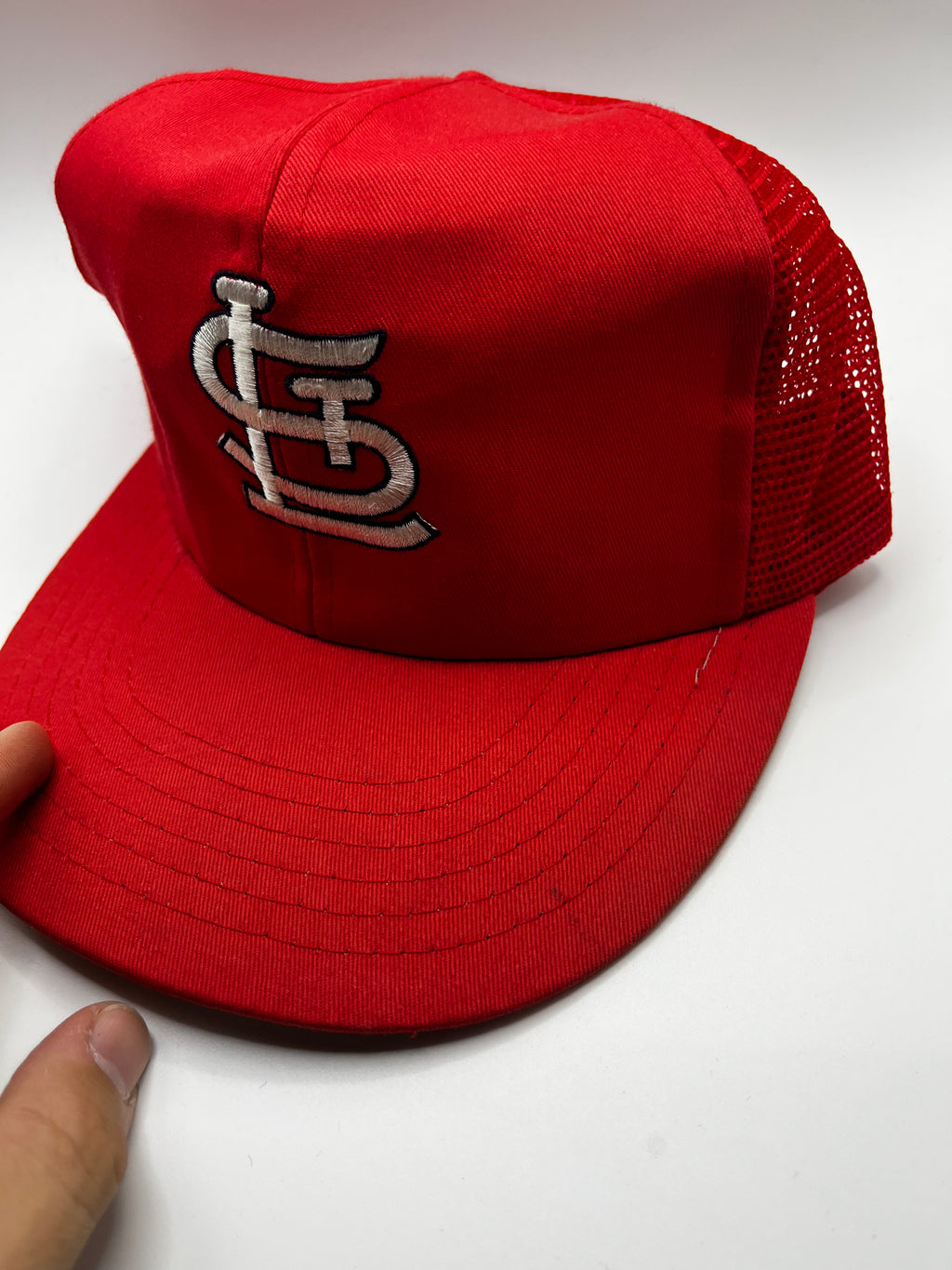 Vintage St.Louis Cardinals STL Logo MLB Mesh Trucker 80's Annco Snapback Hat