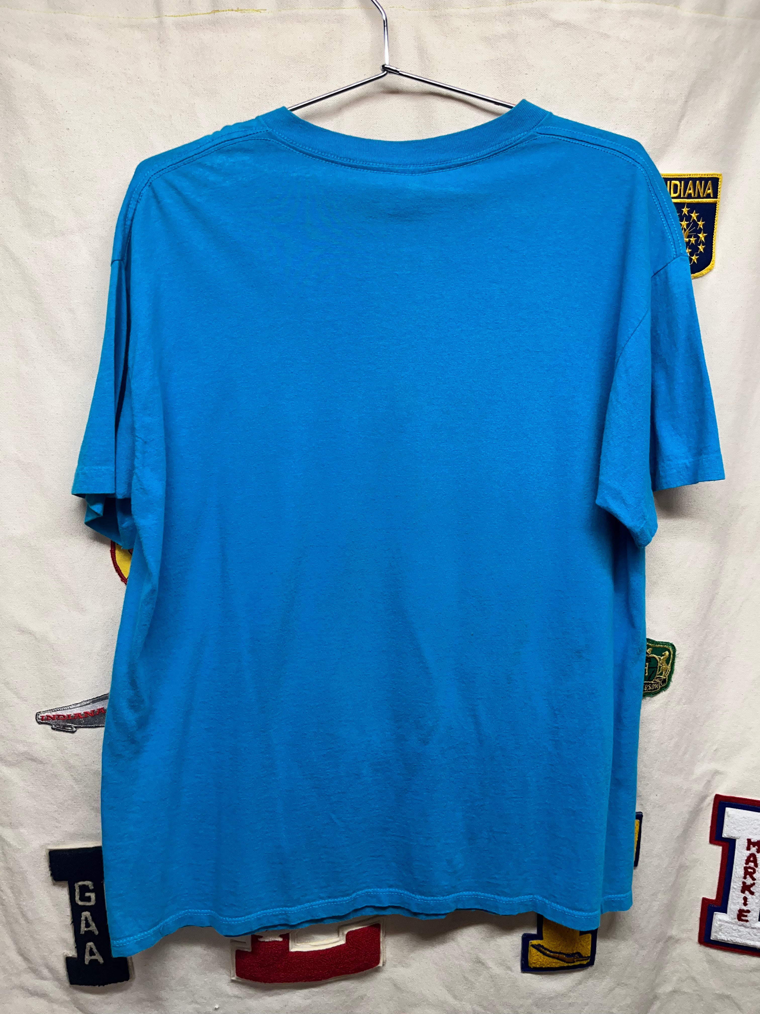 Vintage Pepsi Ray Charles The Right One Baby Uh Huh Blue 90's Promo T-Shirt: XL