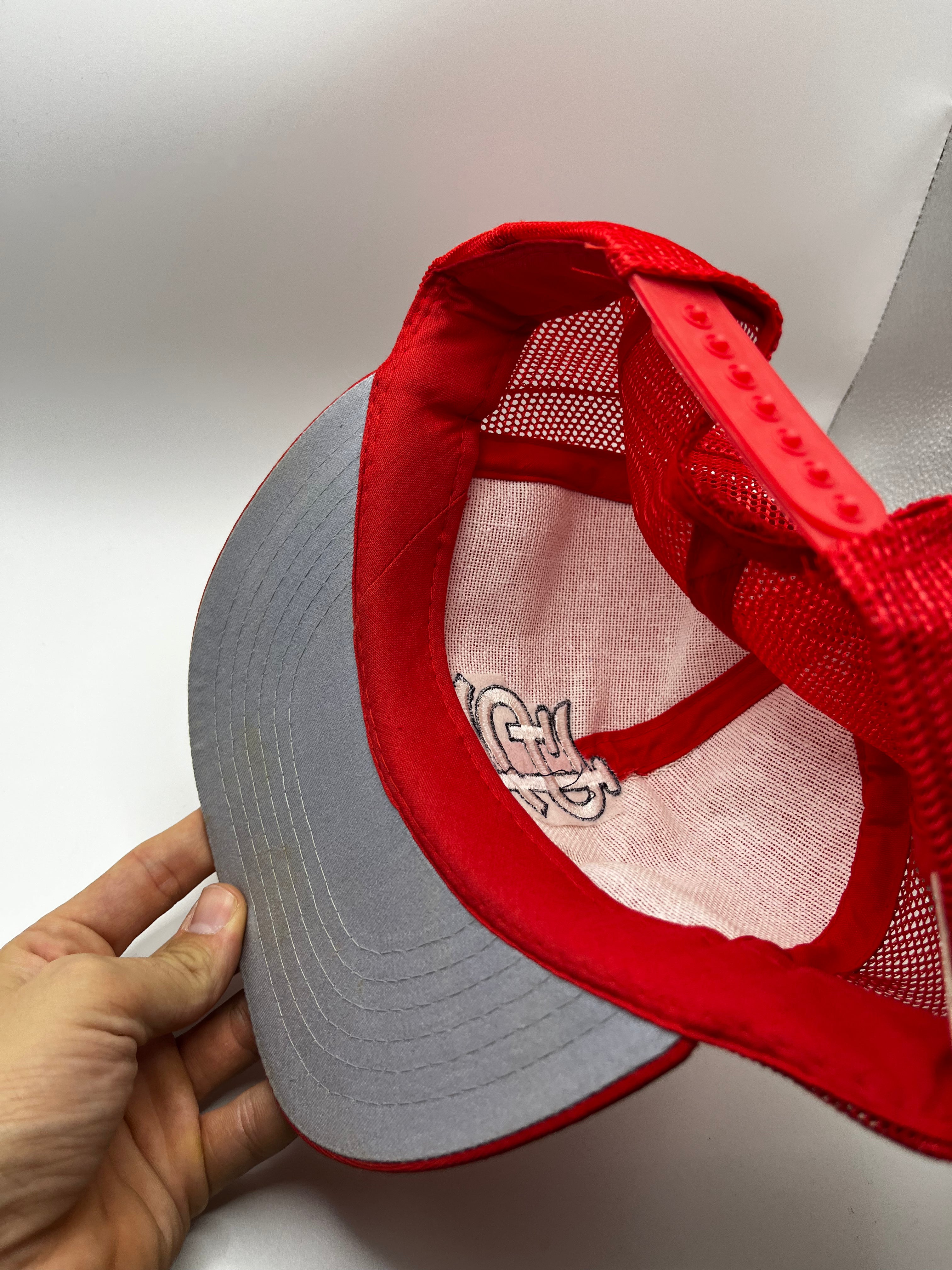Vintage St.Louis Cardinals STL Logo MLB Mesh Trucker 80's Annco Snapback Hat
