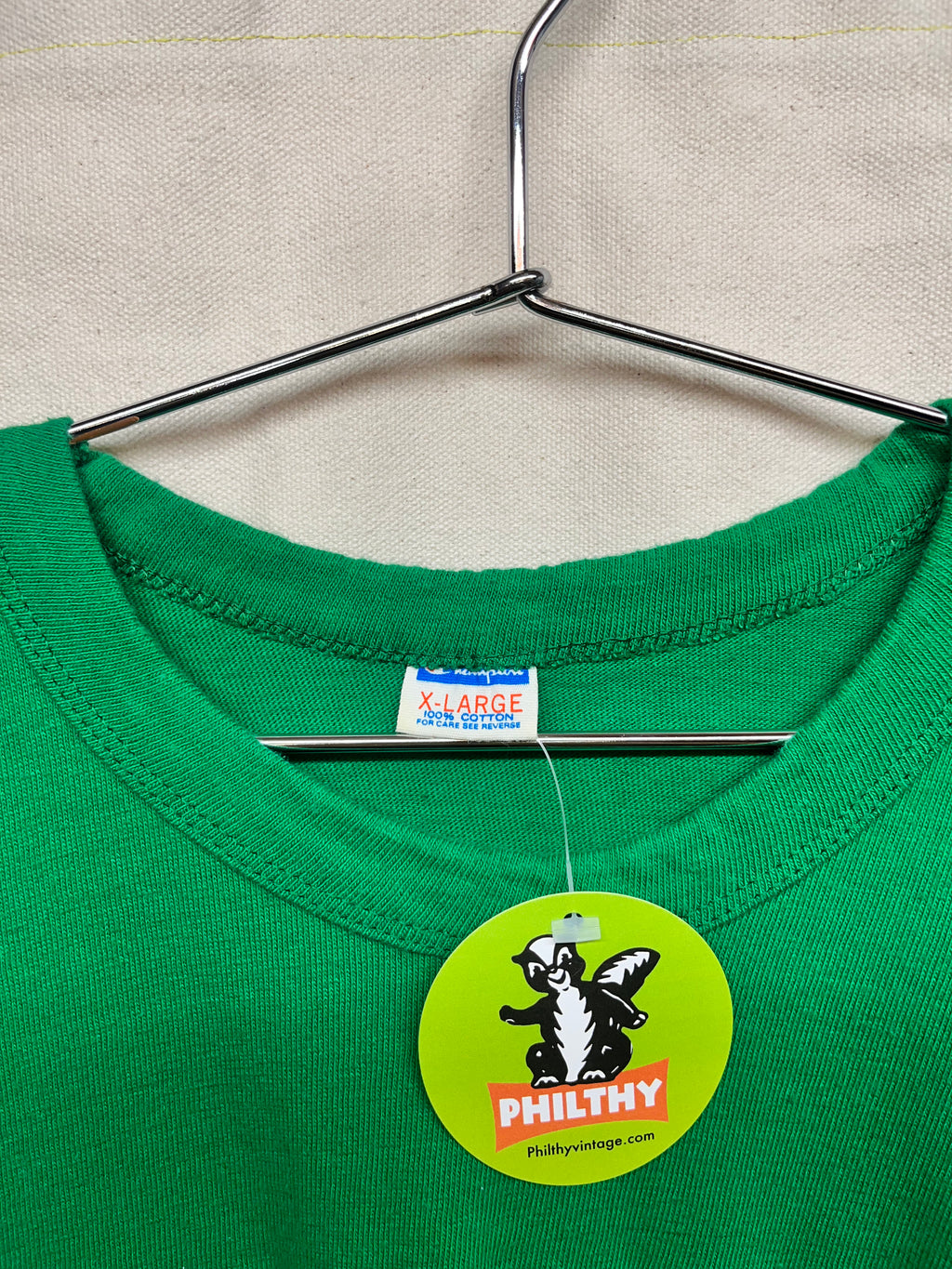 Vintage Notre Dame Cotton Bowl 1978 Football Champion Blue Bar Mascot Green Stripe T-Shirt: XL