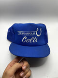 Vintage Indianapolis Colts NFL Mesh Trucker 80's Annco Snapback Hat
