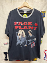 Load image into Gallery viewer, Vintage Jimmy Page Robert Plant Walking into Clarksdale Led Zepplin Tour Ringer T-Shirt: XL
