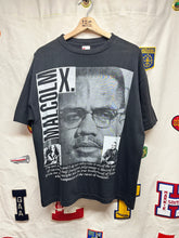 Load image into Gallery viewer, Vintage Malcolm X 90&#39;s Black Pride Anti-Racism Rap Political Bootleg T-Shirt: XL
