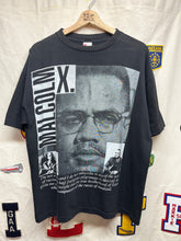 Load image into Gallery viewer, Vintage Malcolm X 90&#39;s Black Pride Anti-Racism Rap Political Bootleg T-Shirt: XL
