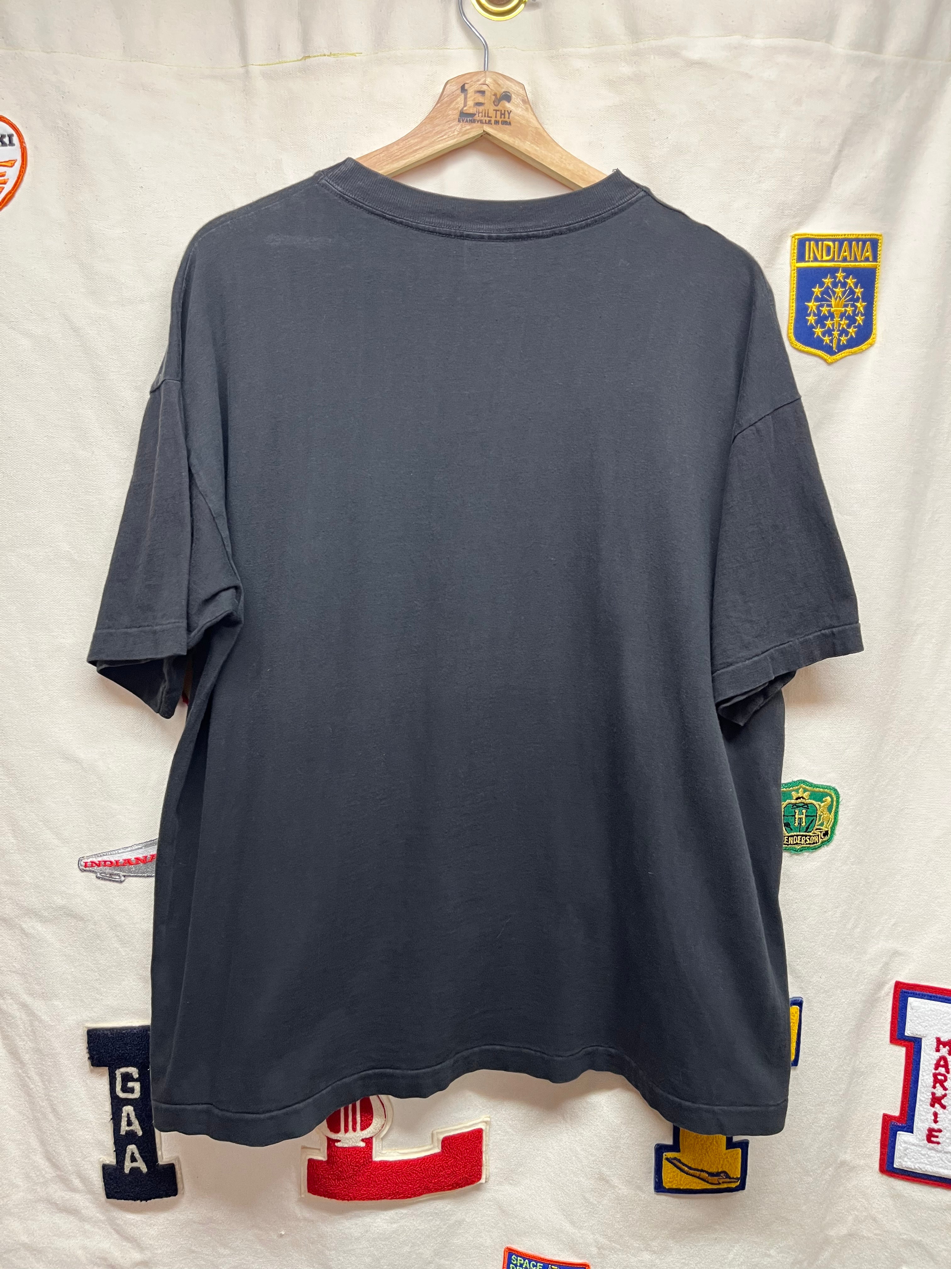 Vintage Malcolm X 90's Black Pride Anti-Racism Rap Political Bootleg T-Shirt: XL