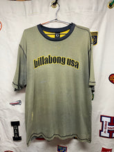 Load image into Gallery viewer, Vintage Billabong USA Distressed Faded Olive Green Ringer Y2K Surf T-Shirt: XL
