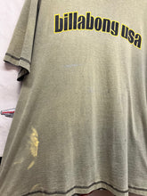 Load image into Gallery viewer, Vintage Billabong USA Distressed Faded Olive Green Ringer Y2K Surf T-Shirt: XL

