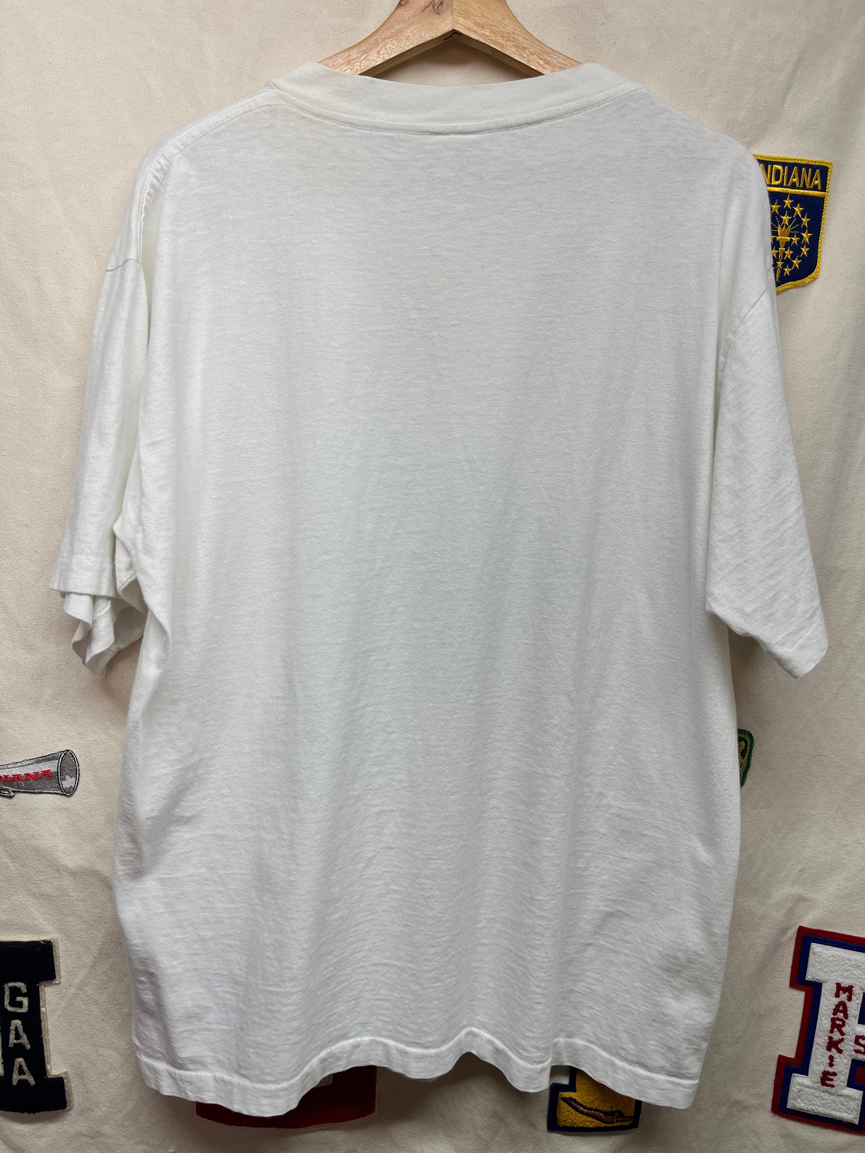 Vintage Colorado University CU Crest 90's White Alore T-Shirt: XL