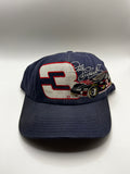 Vintage Dale Earnhardt Senior 3 NASCAR Racing Navy Chase Snapback Hat
