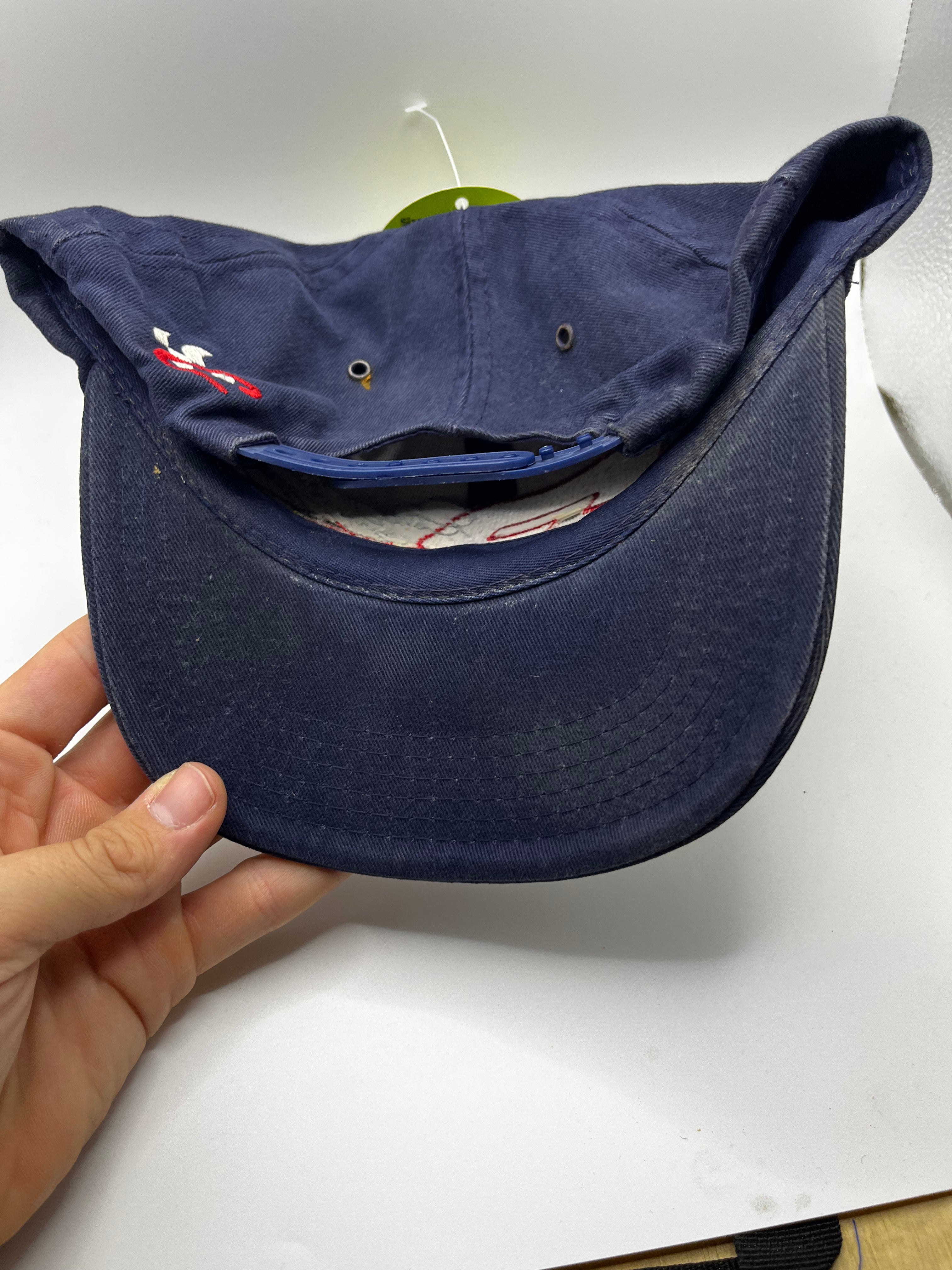 Vintage Dale Earnhardt Senior 3 NASCAR Racing Navy Chase Snapback Hat