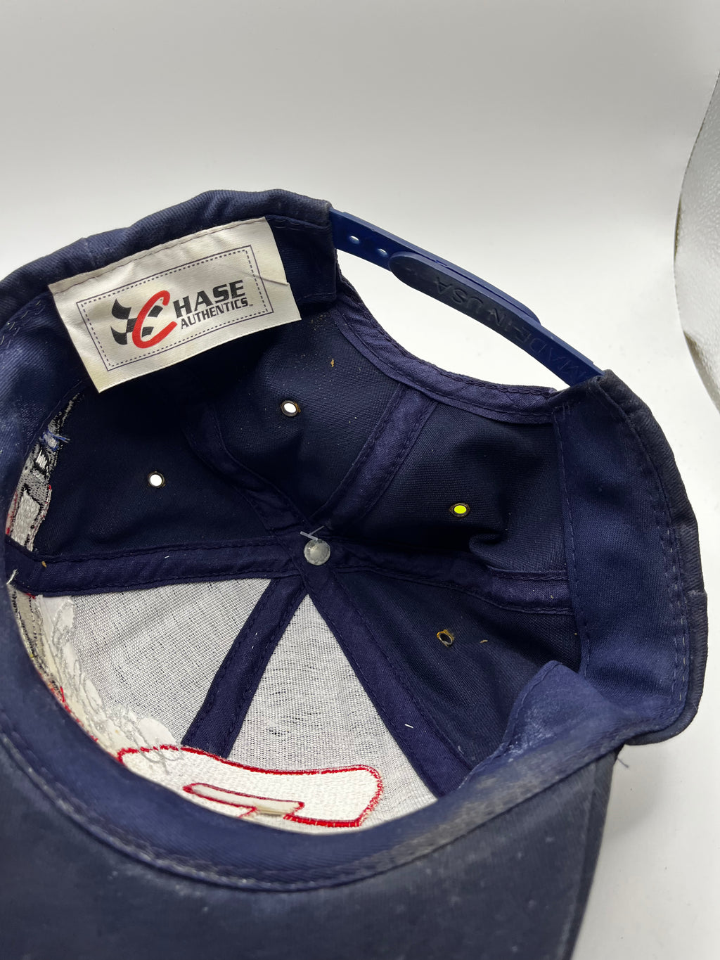 Vintage Dale Earnhardt Senior 3 NASCAR Racing Navy Chase Snapback Hat