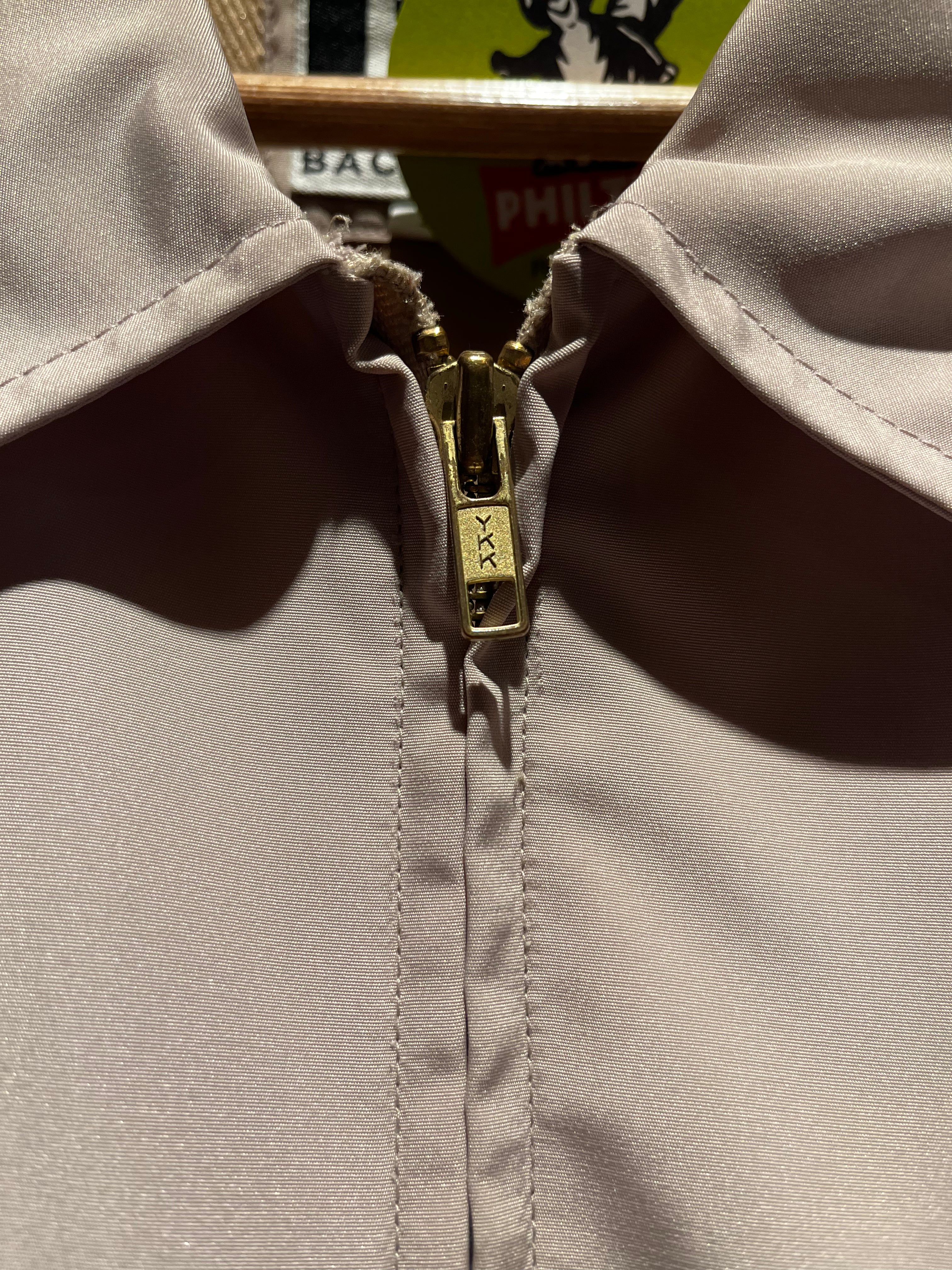 Vintage iMax Think Big Promo Nylon Tan Harrington Jacket: Large