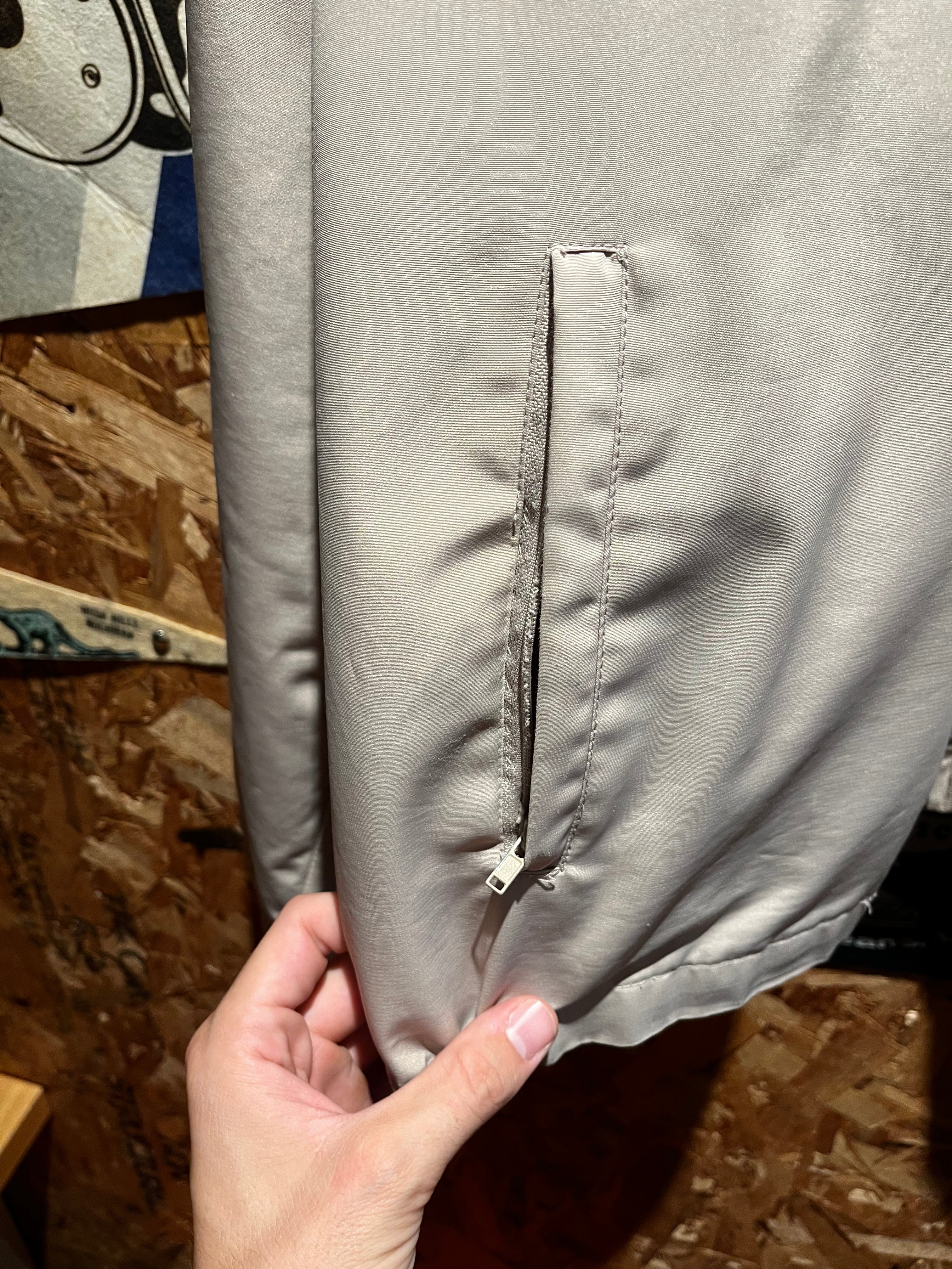 Vintage iMax Think Big Promo Nylon Tan Harrington Jacket: Large