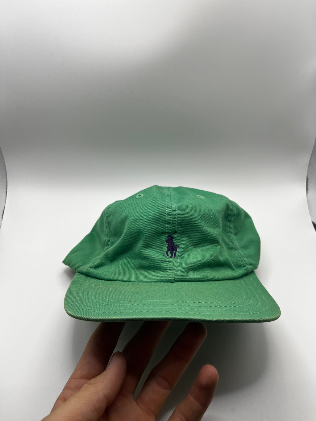Vintage Polo Ralph Lauren Horse Kelly Green Strapback Hat