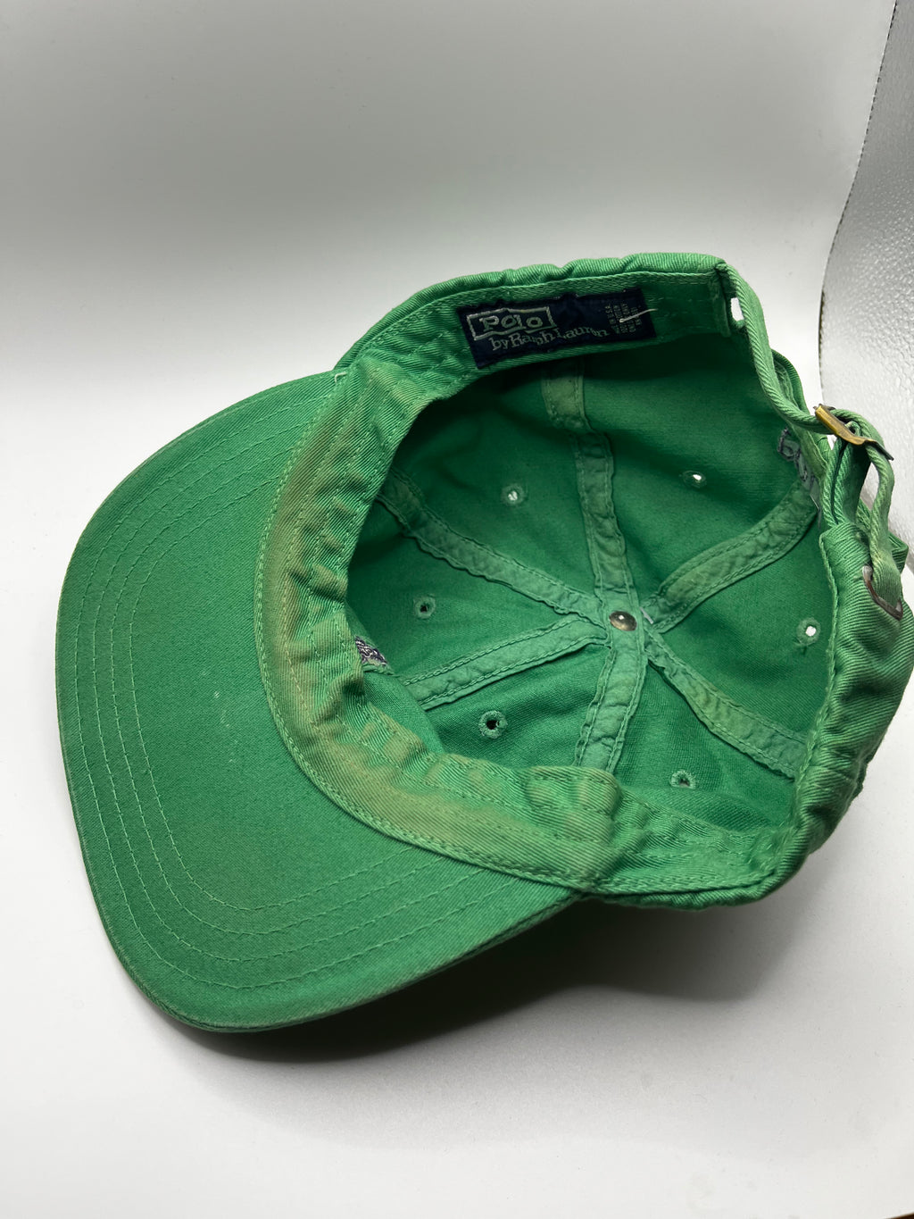 Vintage Polo Ralph Lauren Horse Kelly Green Strapback Hat