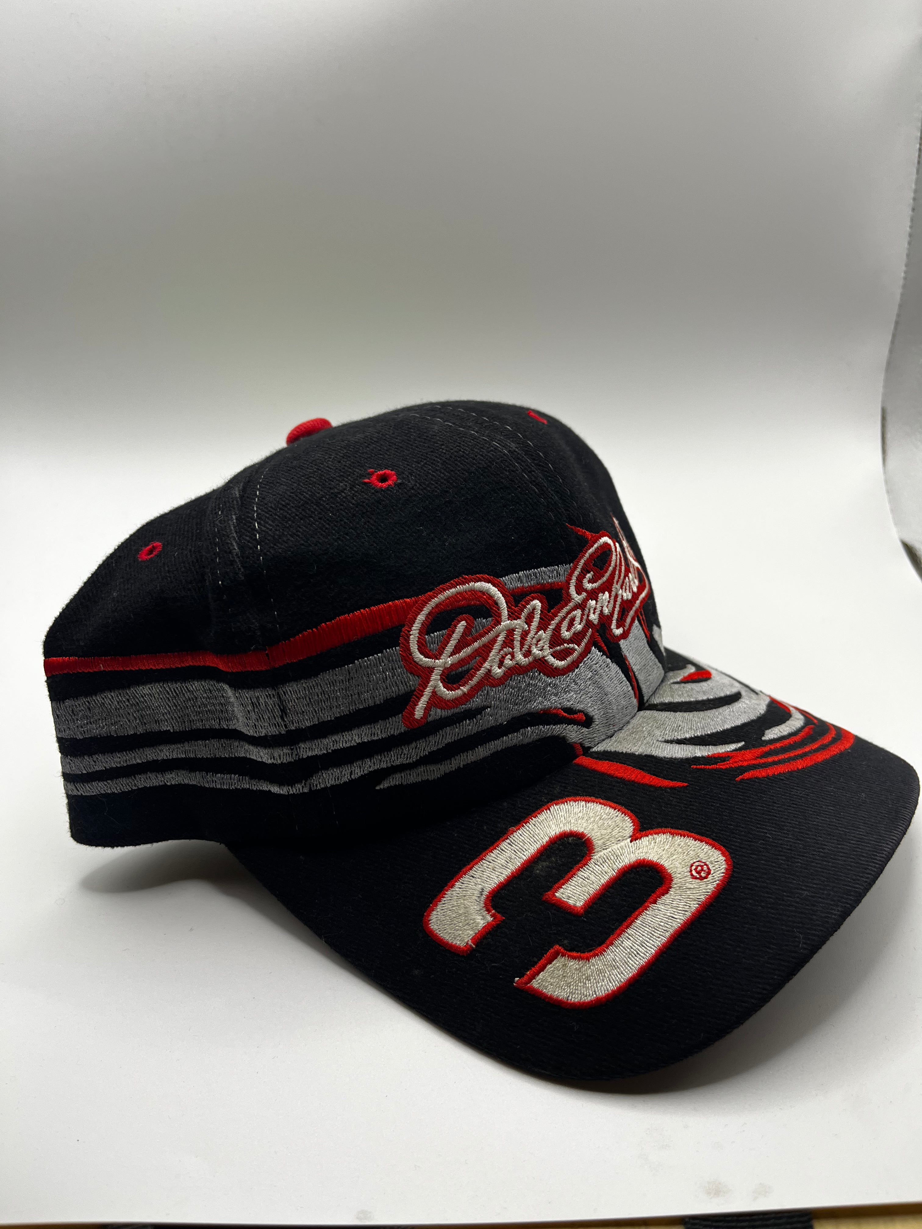 Vintage Dale Earnhardt Sr. 3 Embroidered 90's Black NASCAR Snapback Hat
