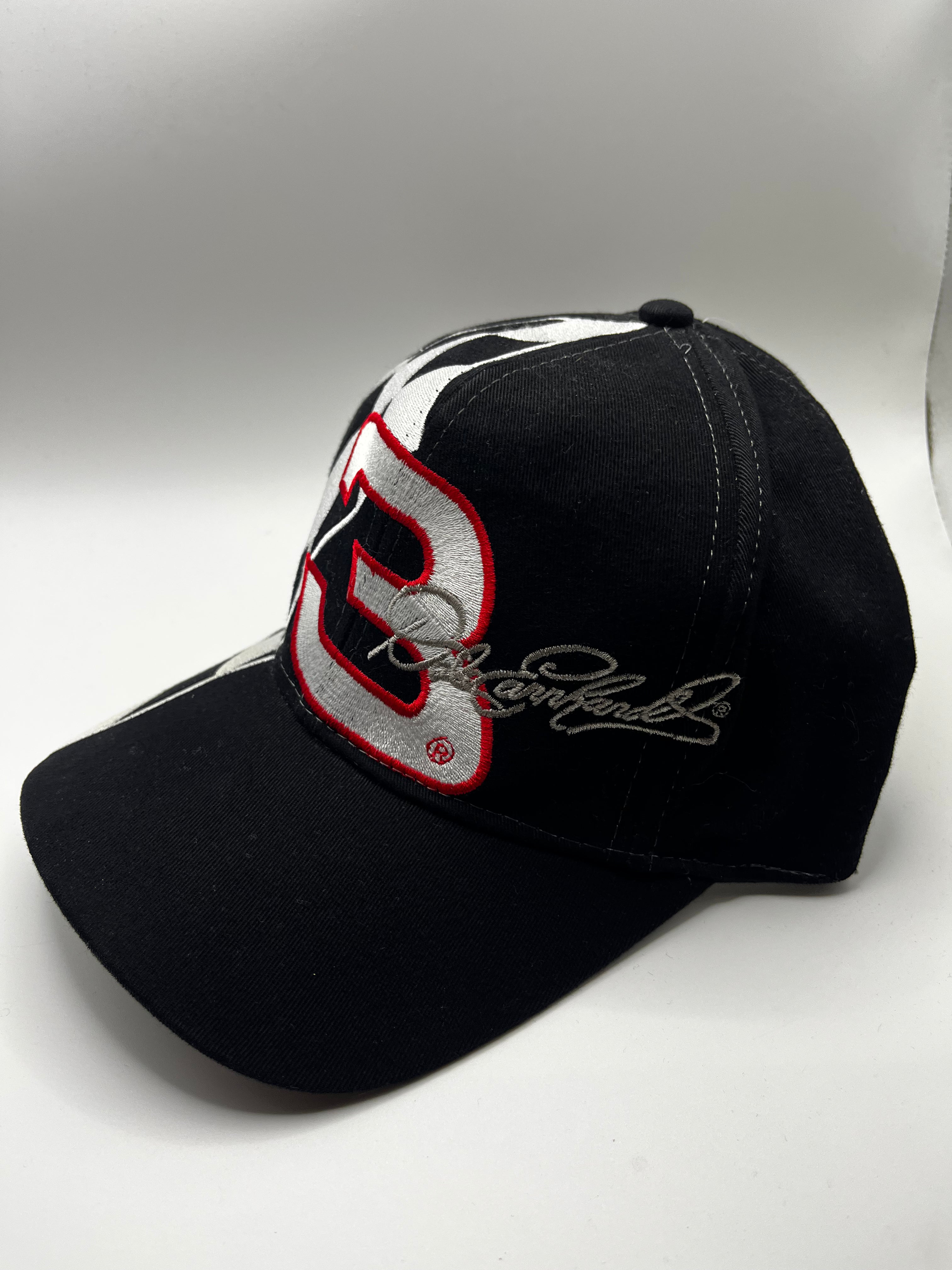 Vintage Dale Earnhardt Sr. 3 Checkered Flag Chase Black NASCAR Snapback Hat