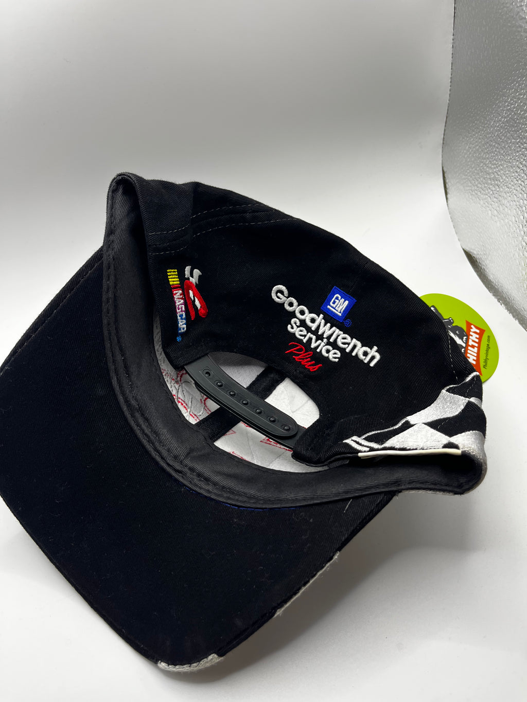Vintage Dale Earnhardt Sr. 3 Checkered Flag Chase Black NASCAR Snapback Hat