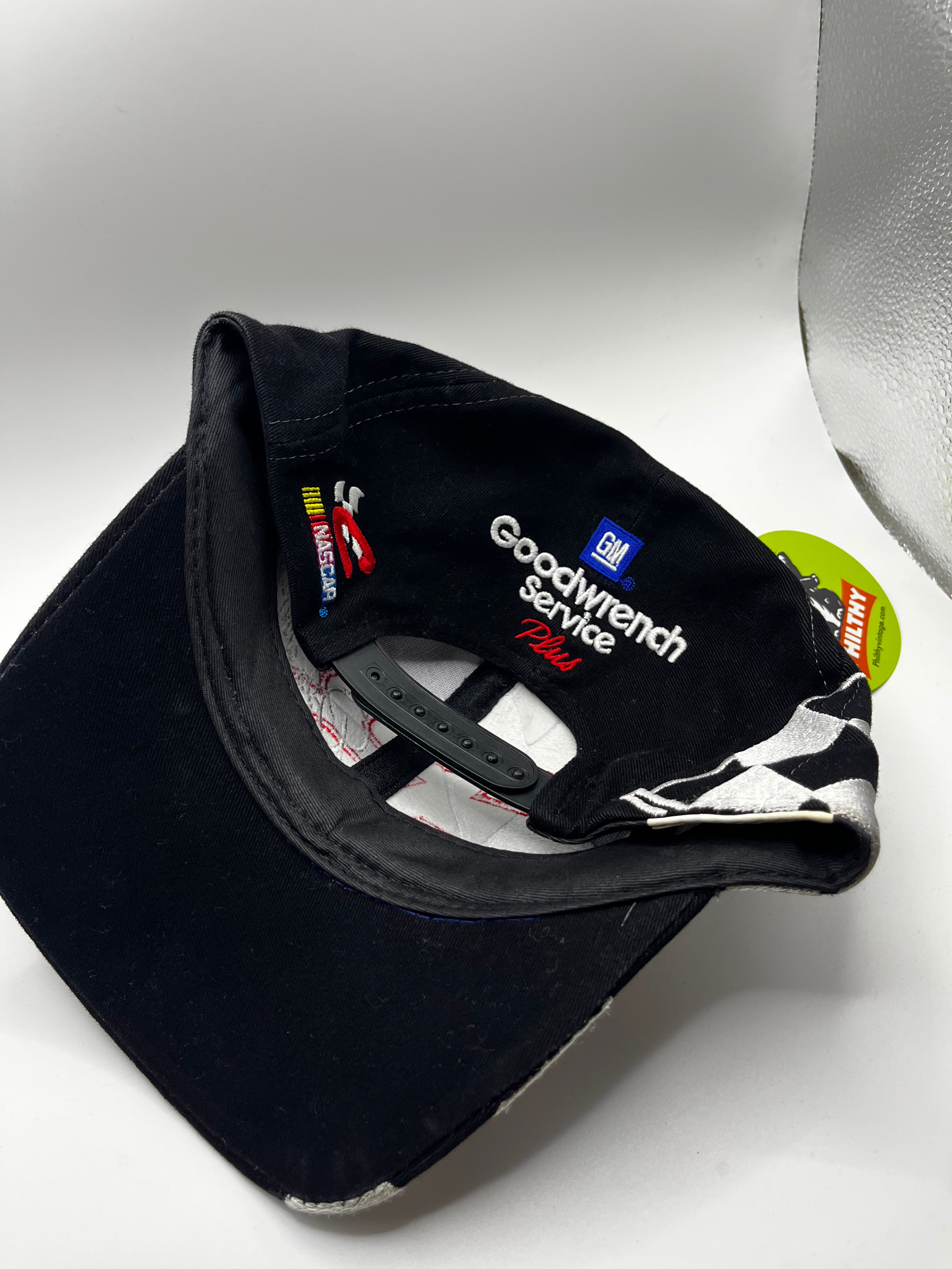 Vintage Dale Earnhardt Sr. 3 Checkered Flag Chase Black NASCAR Snapback Hat