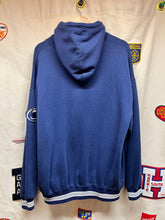 Load image into Gallery viewer, Vtg Penn State University Nittany Lions Script Starter Navy Hoodie Sweatshirt: XL
