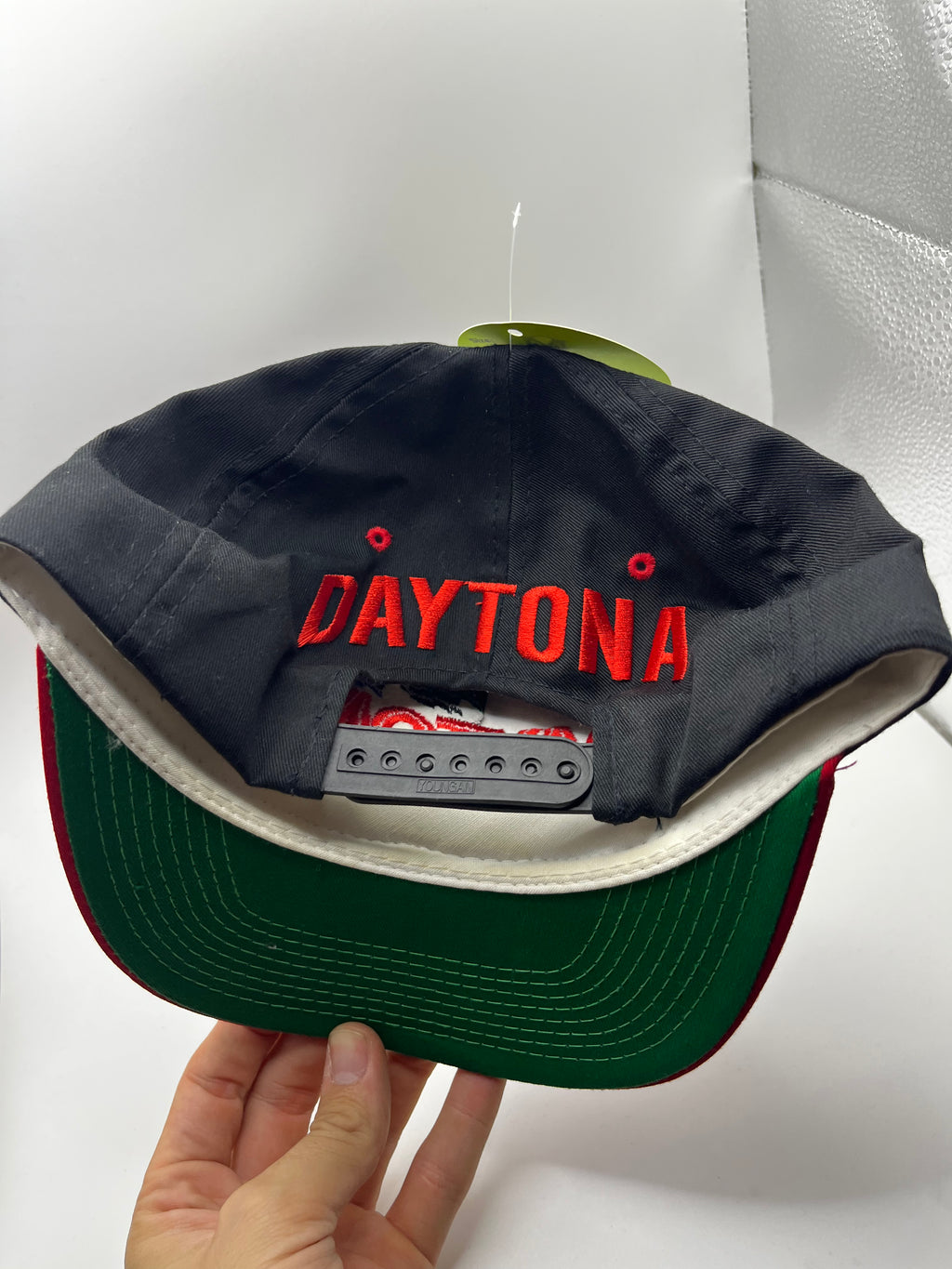 Vintage Daytona International Speedway 94 Black Red NASCAR Race Snapback Hat