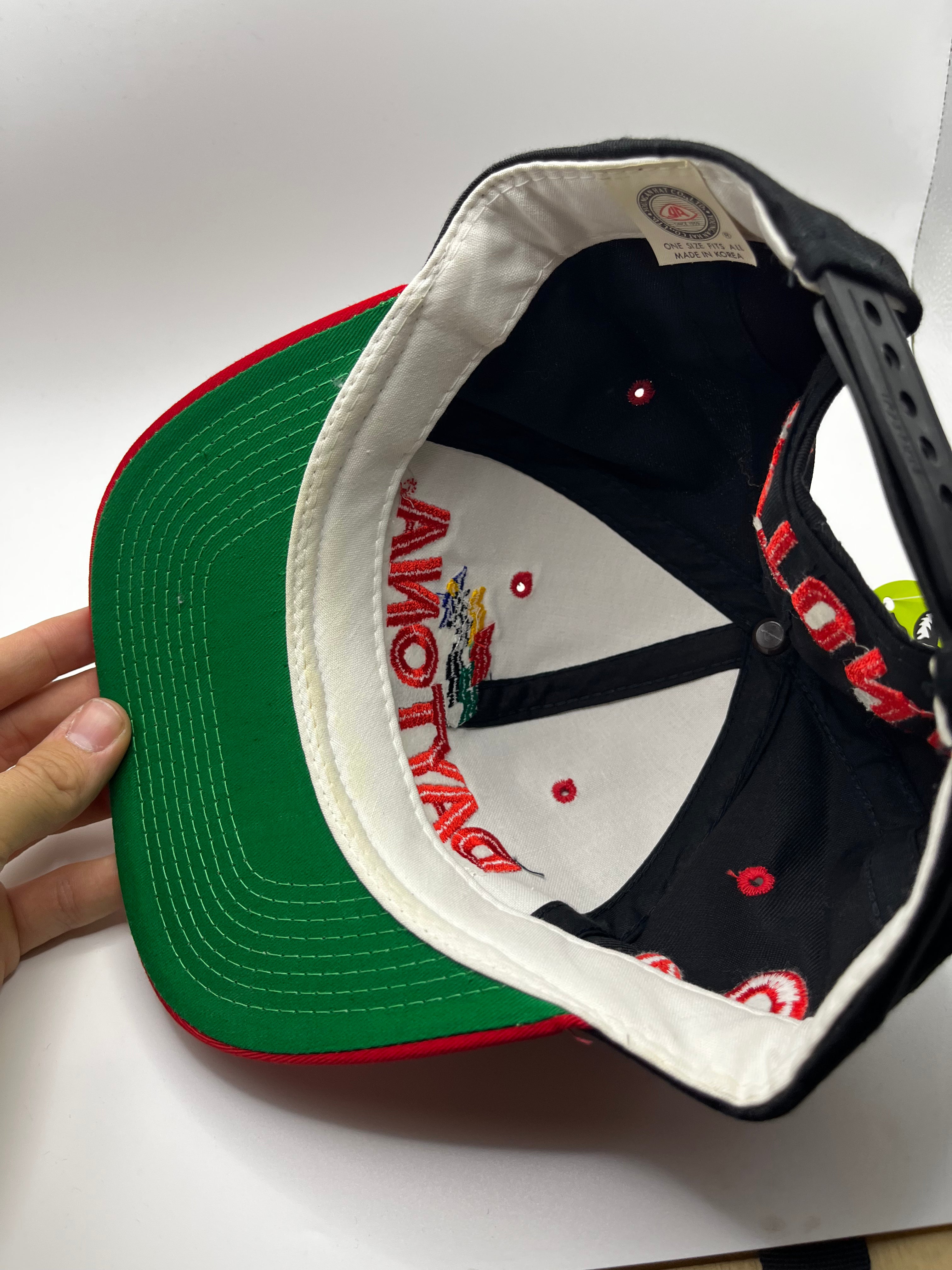 Vintage Daytona International Speedway 94 Black Red NASCAR Race Snapback Hat