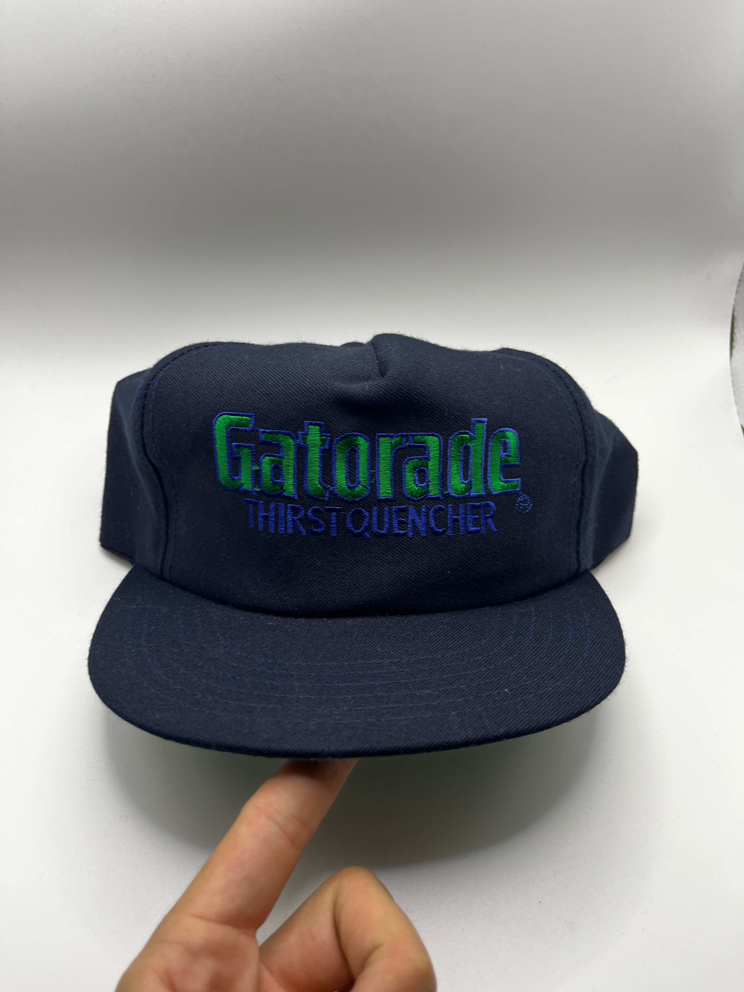 Vintage Gatorade Thirst Quencher Drink Promo 90's Navy Snapback Hat