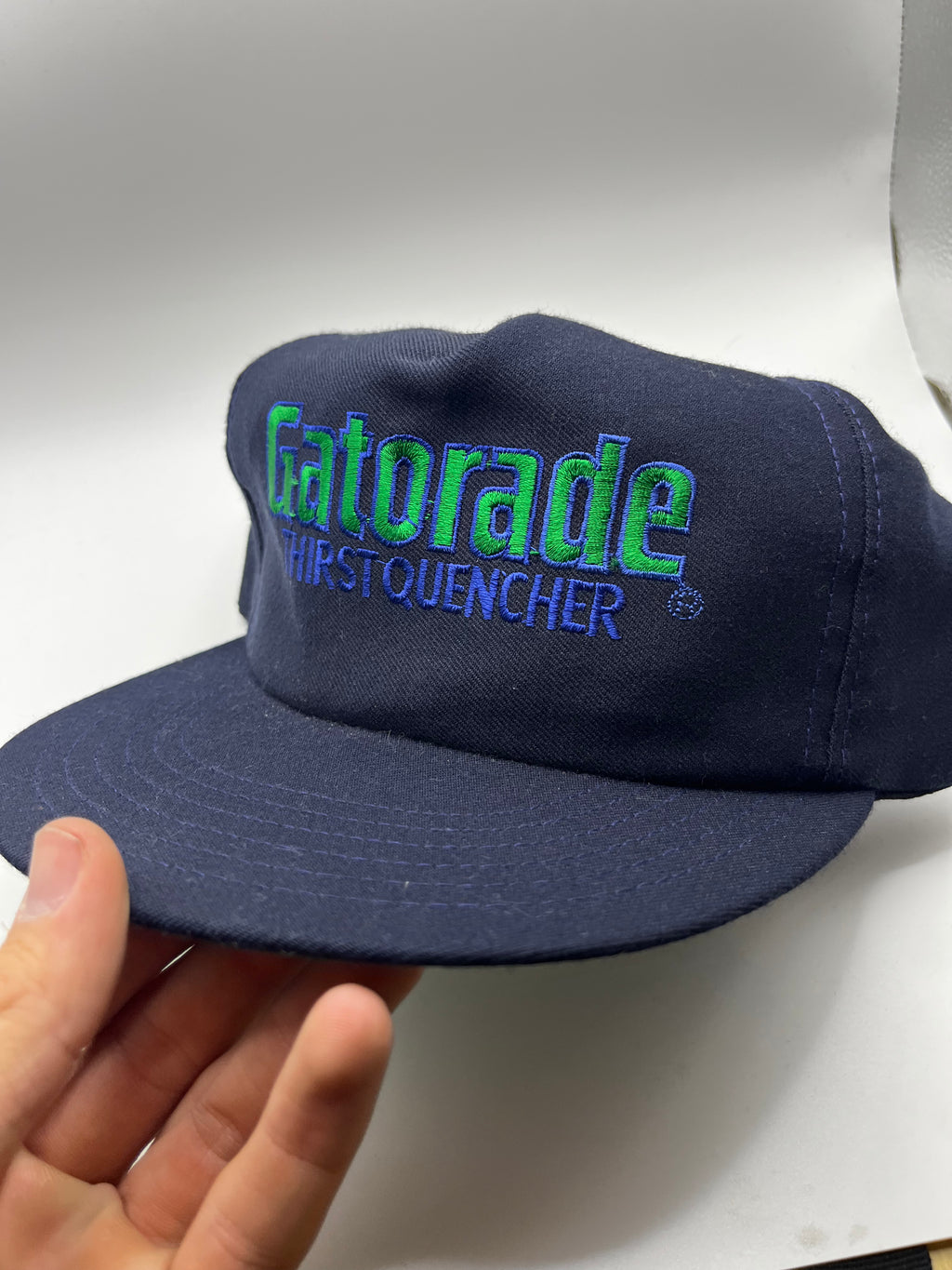 Vintage Gatorade Thirst Quencher Drink Promo 90's Navy Snapback Hat
