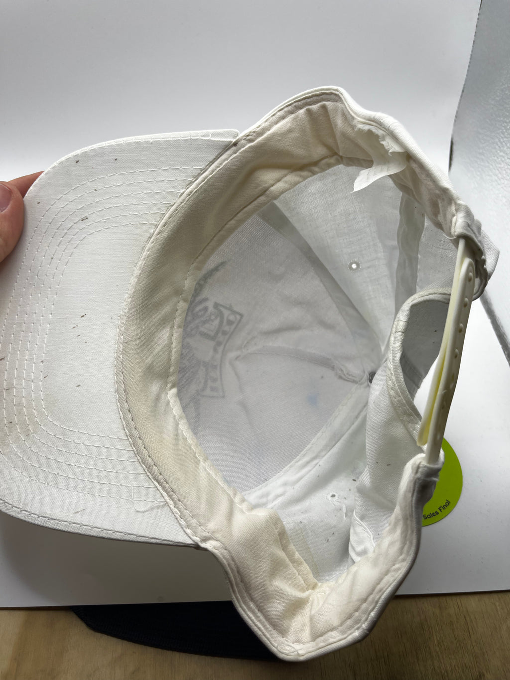 Vintage Tobacco Free and Proud White 90's No Smoking Snapback Hat