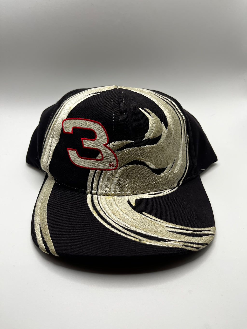 Vintage Dale Earnhardt Sr. 3 NASCAR Racing Chase Swirl Embroidered Snapback Hat