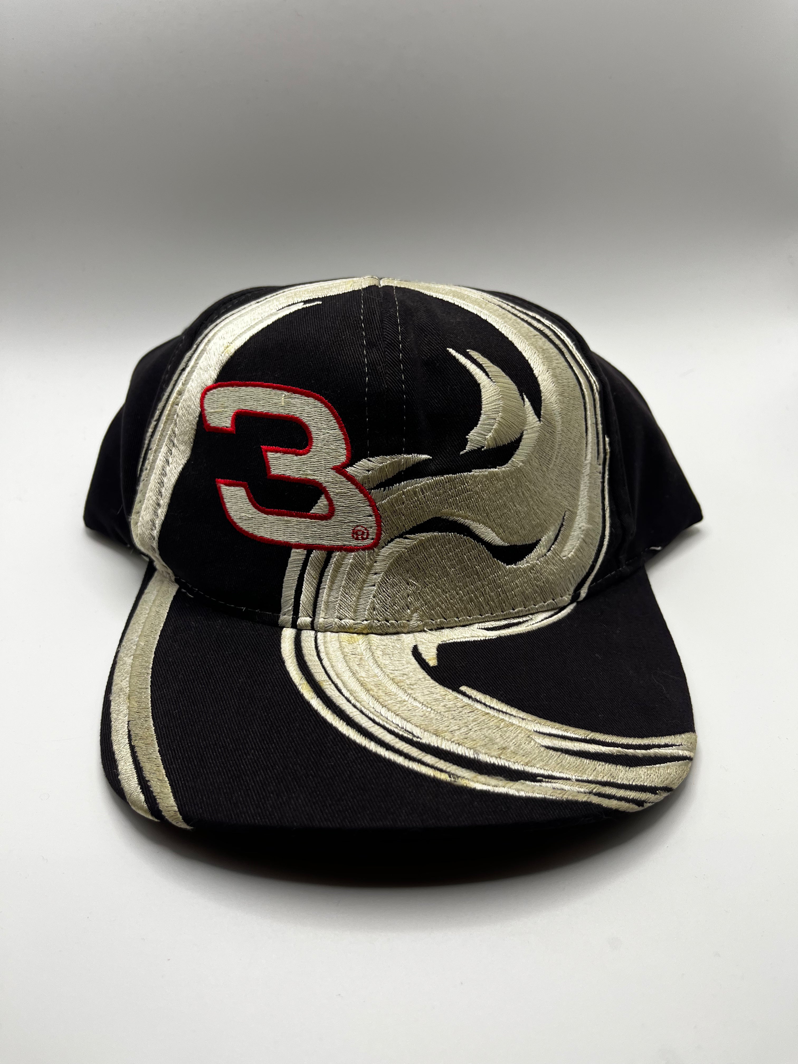 Vintage Dale Earnhardt Sr. 3 NASCAR Racing Chase Swirl Embroidered Snapback Hat