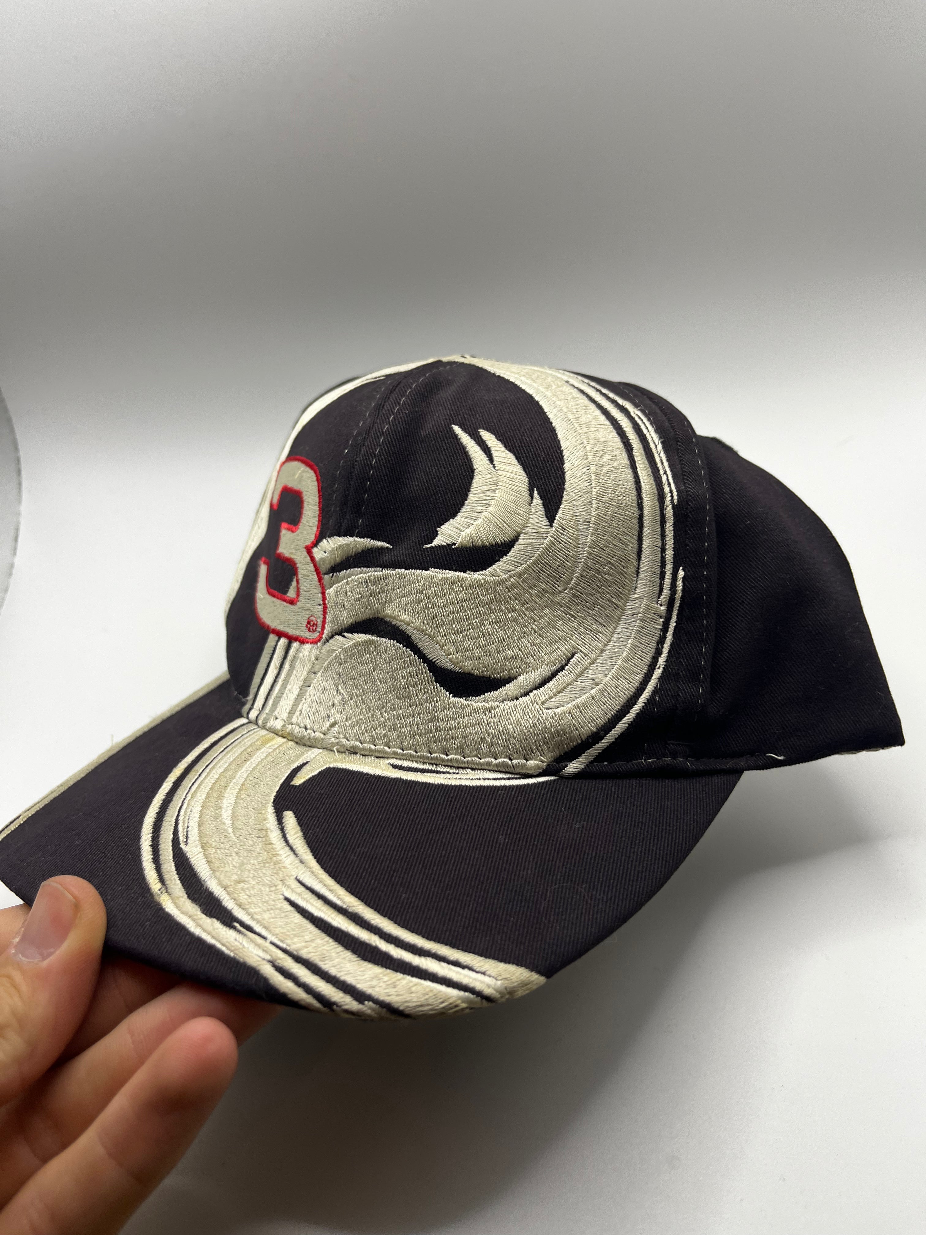 Vintage Dale Earnhardt Sr. 3 NASCAR Racing Chase Swirl Embroidered Snapback Hat