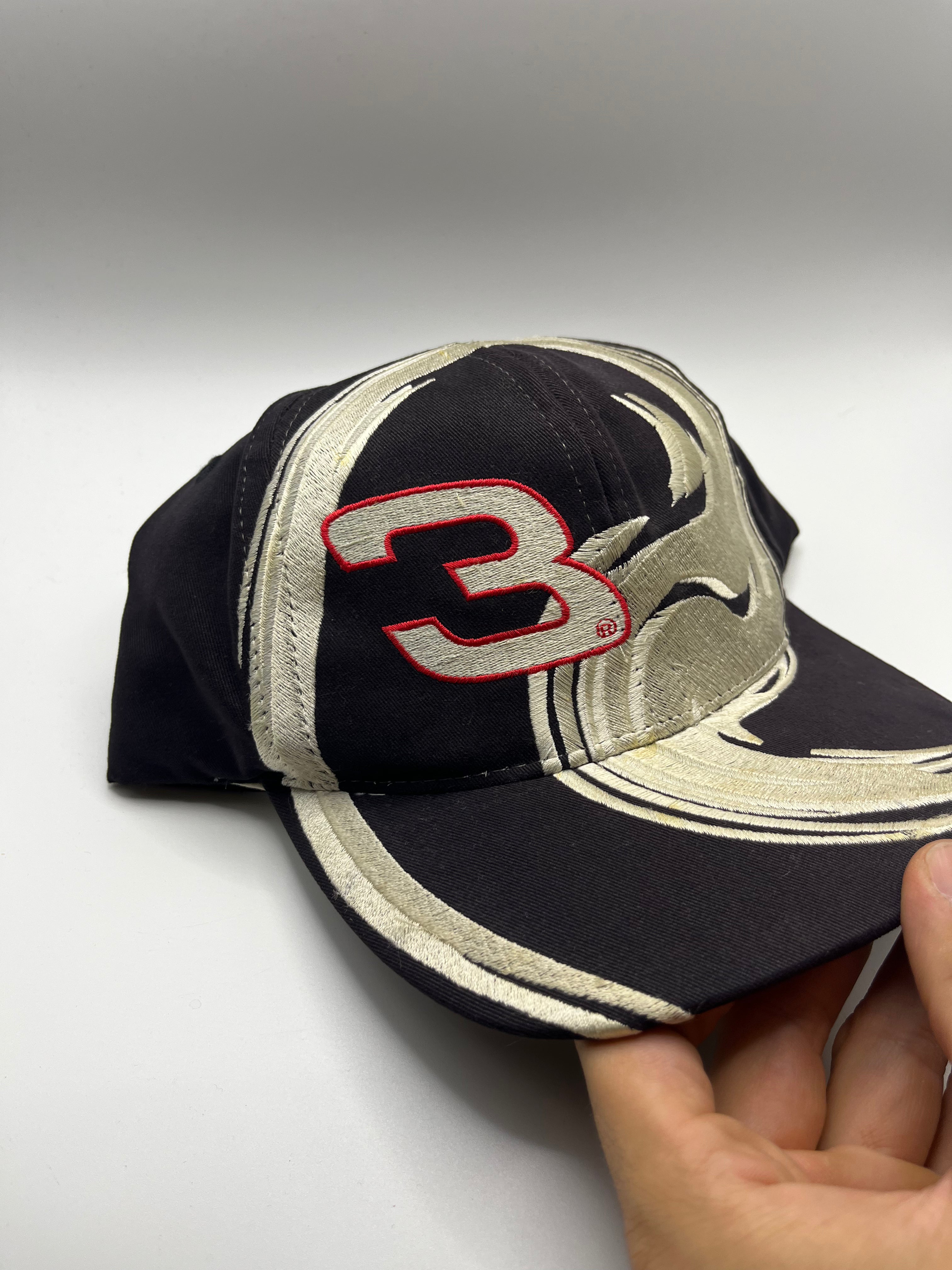 Vintage Dale Earnhardt Sr. 3 NASCAR Racing Chase Swirl Embroidered Snapback Hat