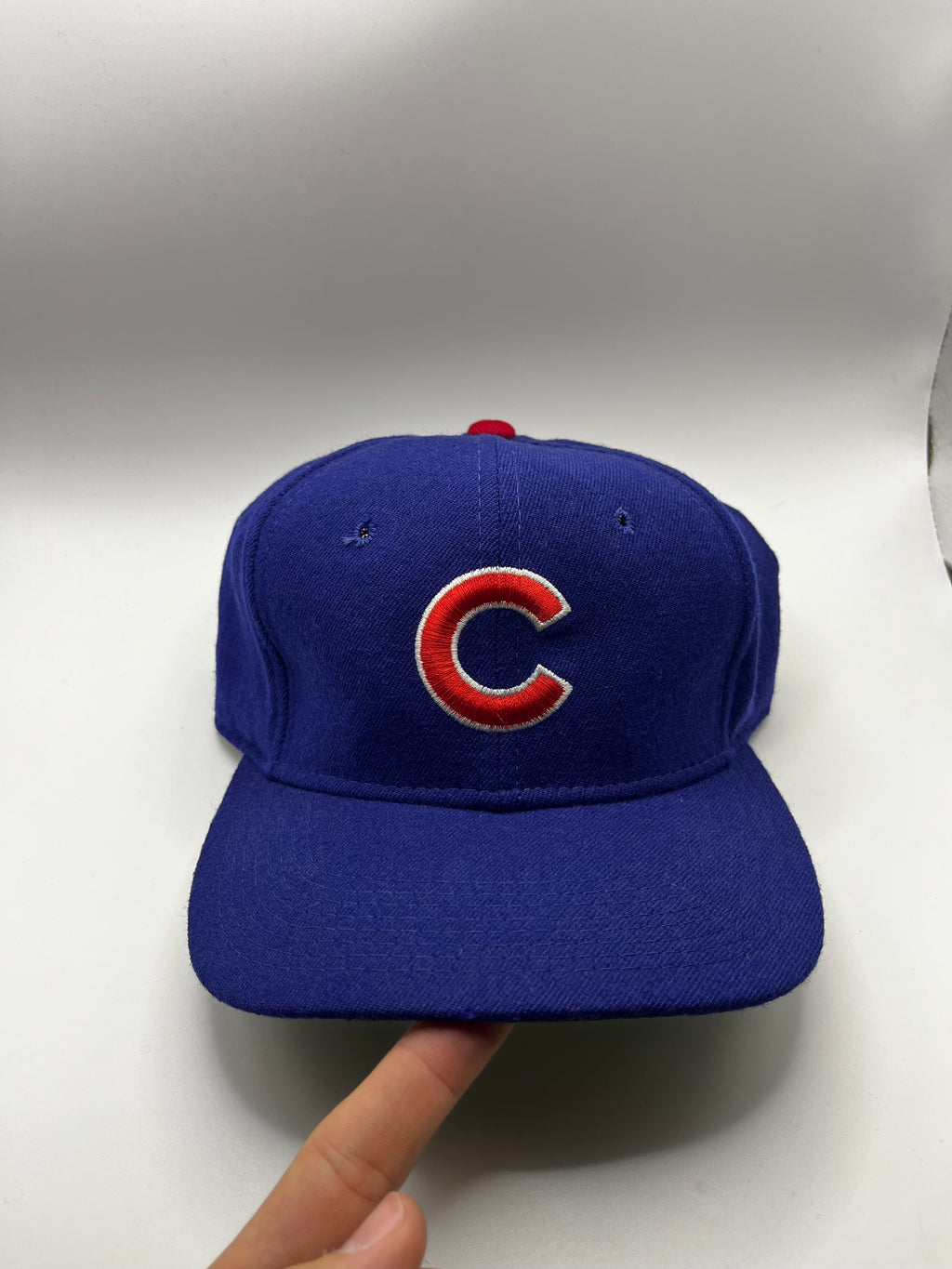 Vintage Chicago Cubs Sports Specialties Diamond Pro Wool Fitted MLB 90's Hat: 7 1/8