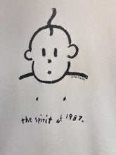 Load image into Gallery viewer, Vintage Fido Dido The Spirit of 1987 Nipples Cartoon White Crewneck Sweatshirt: Large
