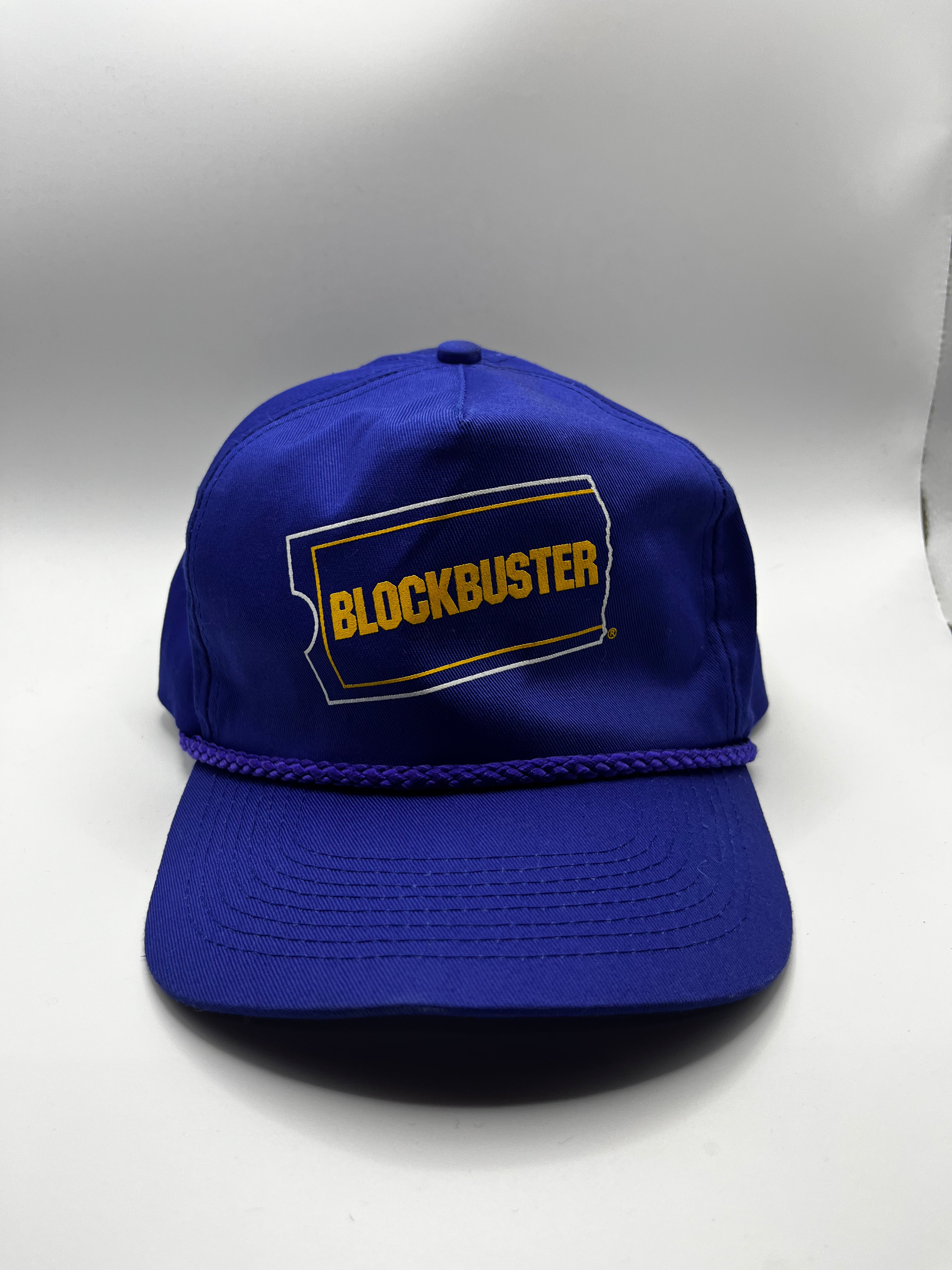 Vintage Blockbuster Movie Store Promo 90's Rope Snapback Hat