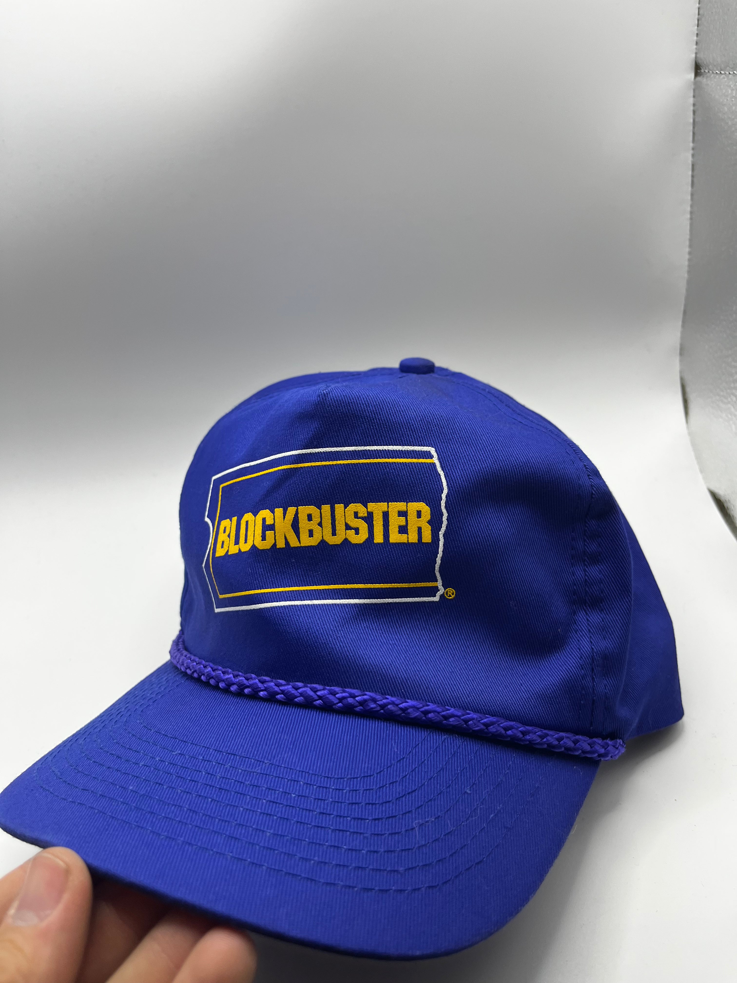 Vintage Blockbuster Movie Store Promo 90's Rope Snapback Hat