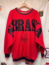 Load image into Gallery viewer, Vintage University of Nebraska Huskers Legends Spellout Crewneck Sweatshirt: XL
